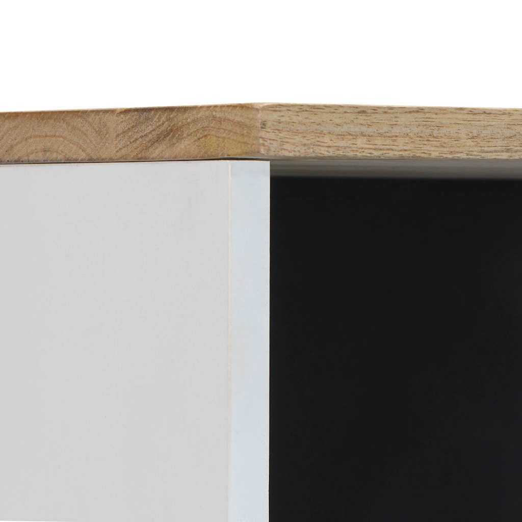 vidaXL Ντουλάπι Μπάνιου 38x33,5x160 εκ. από Μασίφ Ξύλο Μάνγκο