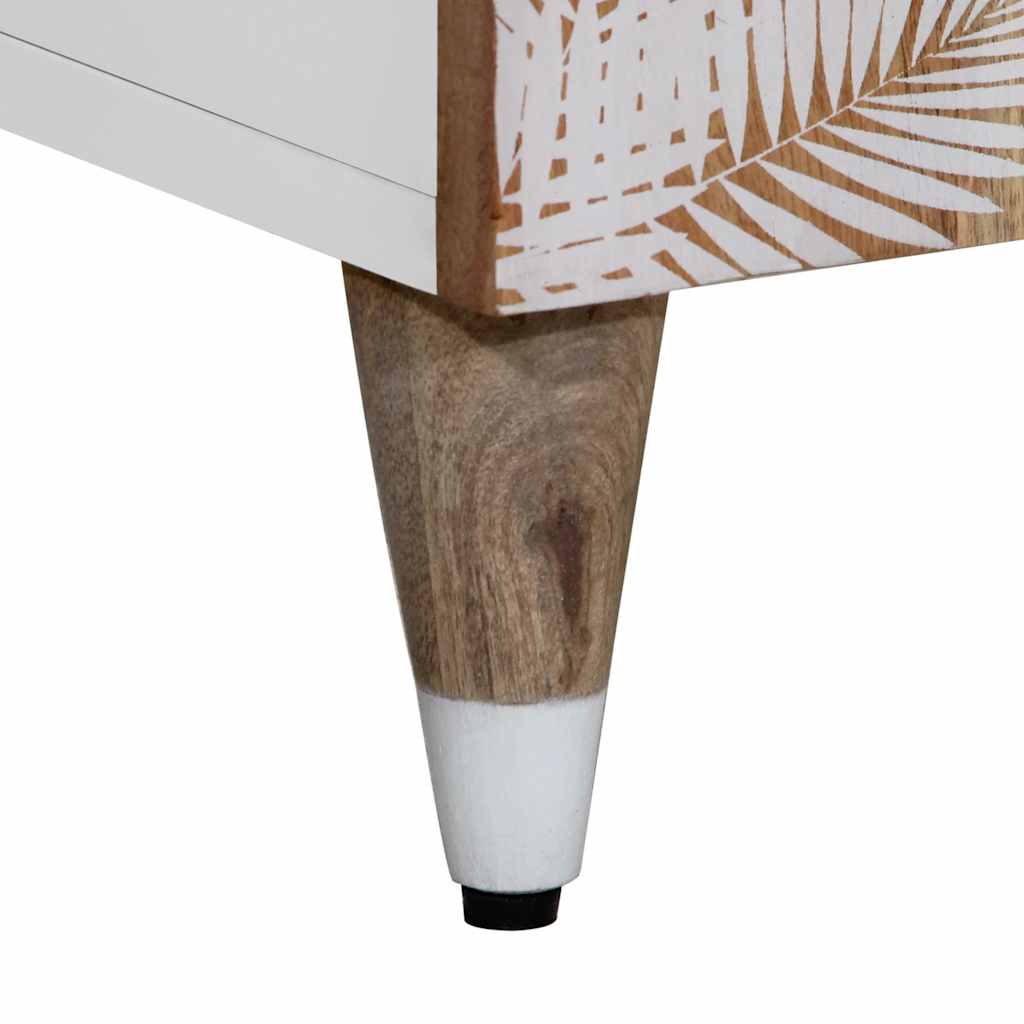 vidaXL Ντουλάπι Μπάνιου 38x33,5x160 εκ. από Μασίφ Ξύλο Μάνγκο