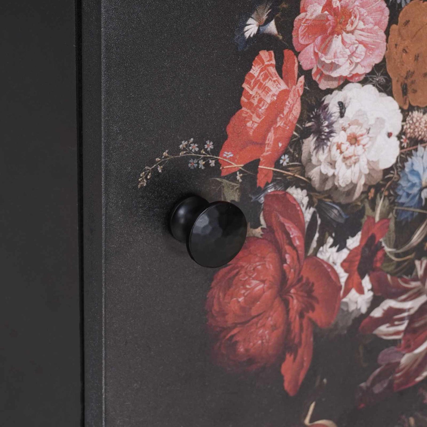 vidaXL Κομοδίνο με Πόρτα 2 pcs Μαύρο 40 x 33 x 46 εκ.