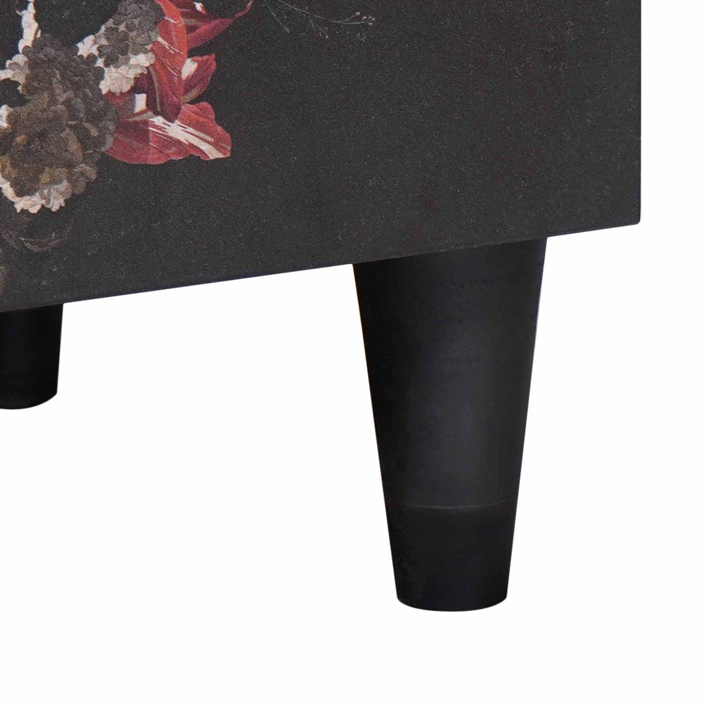 vidaXL Κομοδίνο με Πόρτα 2 pcs Μαύρο 40 x 33 x 46 εκ.