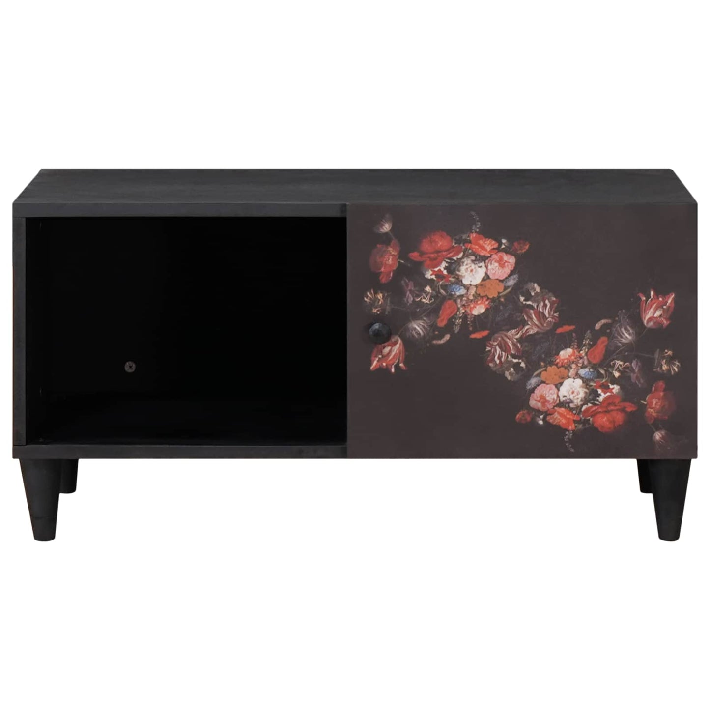 vidaXL Τραπεζάκι σαλονιού Πολύχρωμο 80 x 50 x 40 cm Στερεό ξύλο μάνγκο