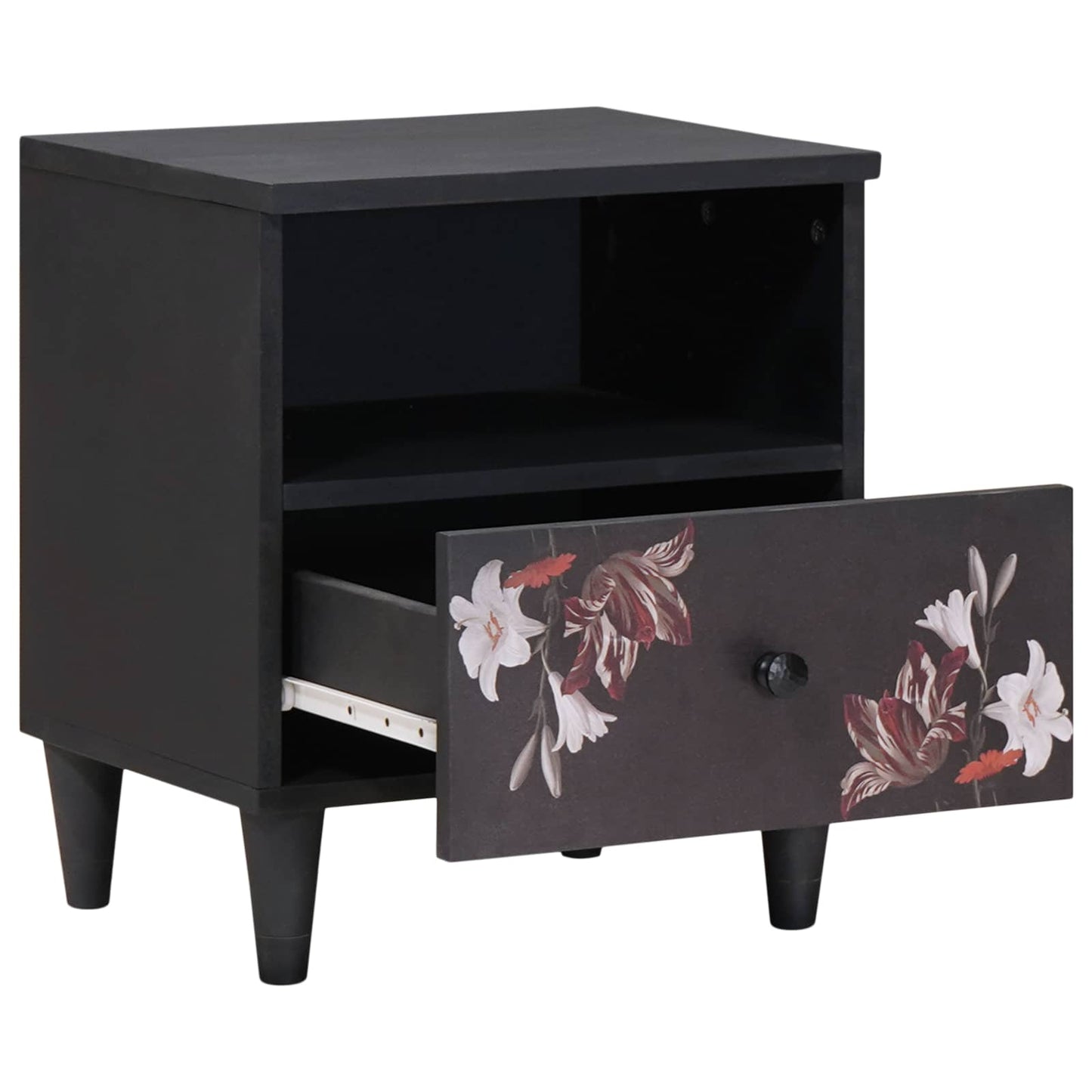 vidaXL Κομοδίνο 2 pcs Καφέ 40 x 33 x 46 εκ. Στερεό ξύλο μάνγκο