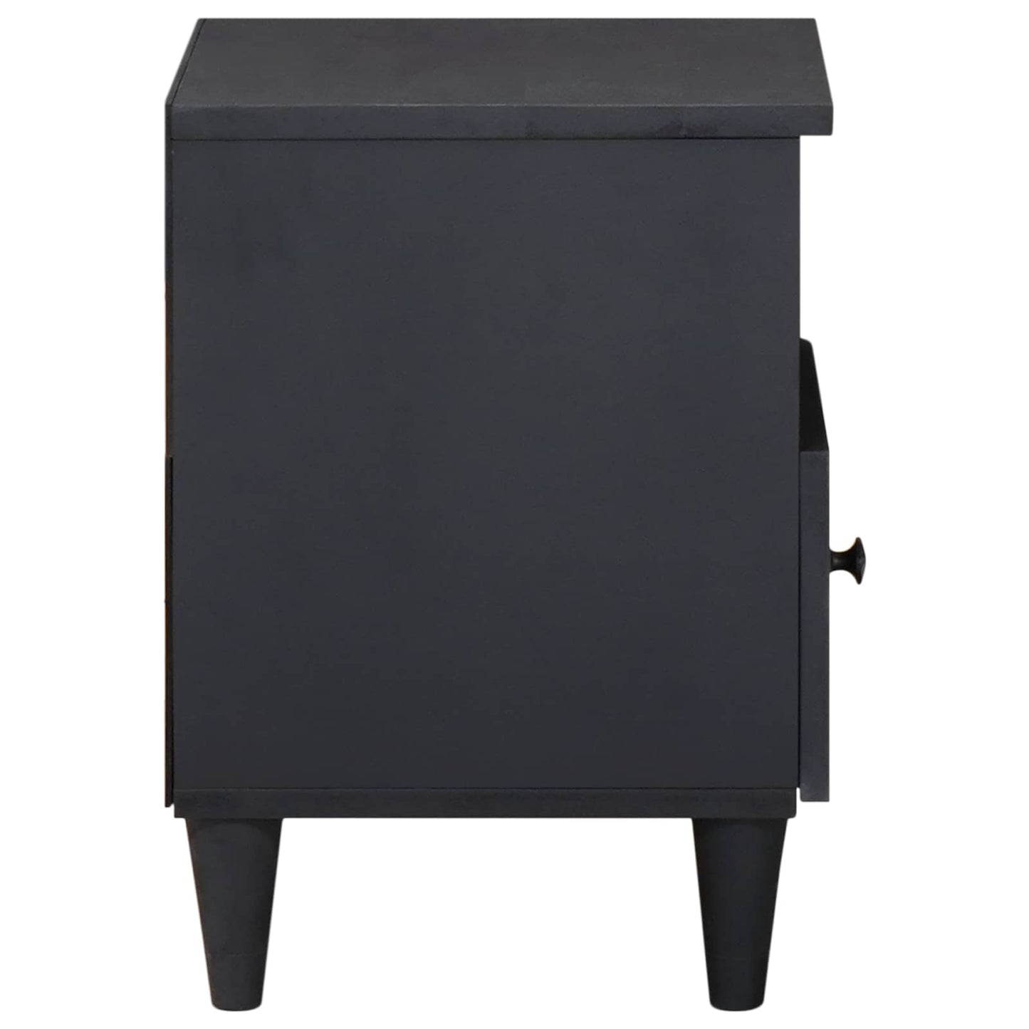 vidaXL Κομοδίνο 2 pcs Καφέ 40 x 33 x 46 εκ. Στερεό ξύλο μάνγκο