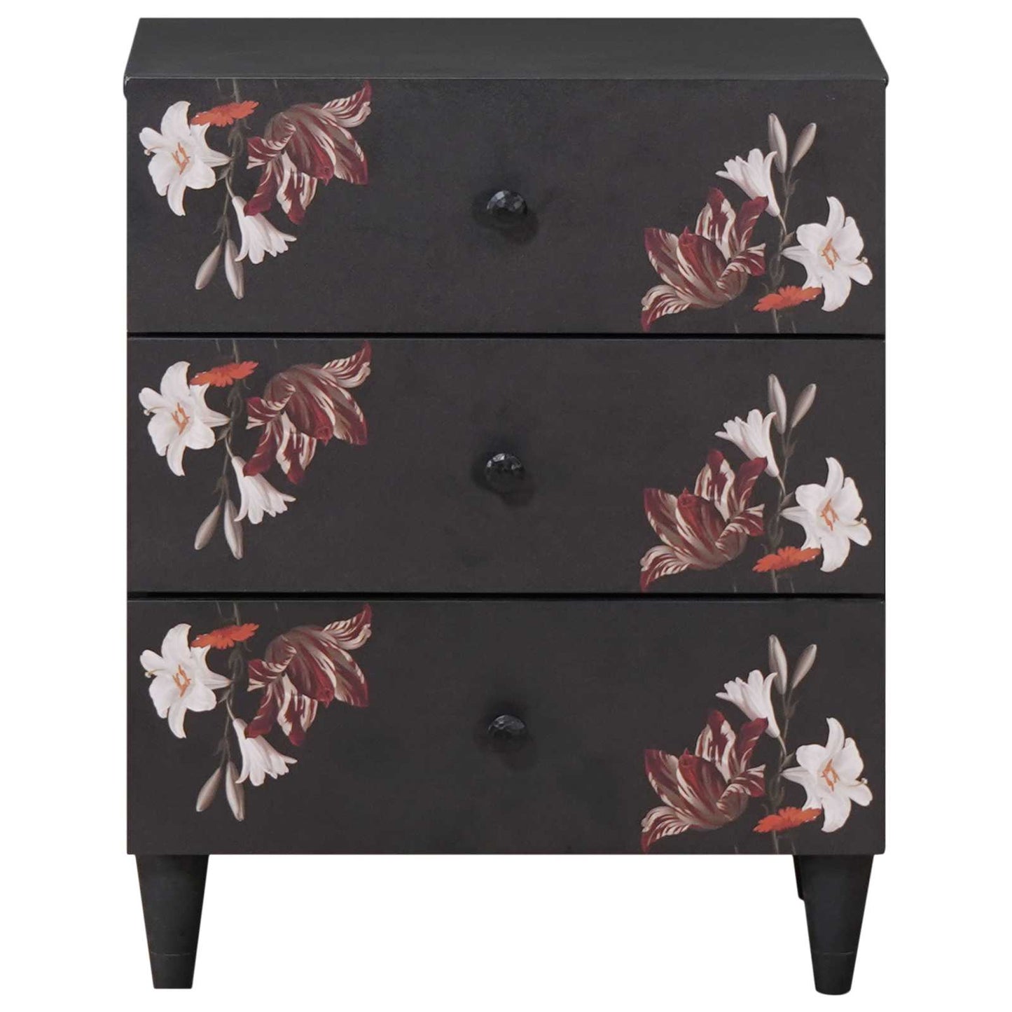 vidaXL Κομοδίνο Πολύχρωμο 50 x 33 x 60 εκ Στερεό ξύλο μάνγκο