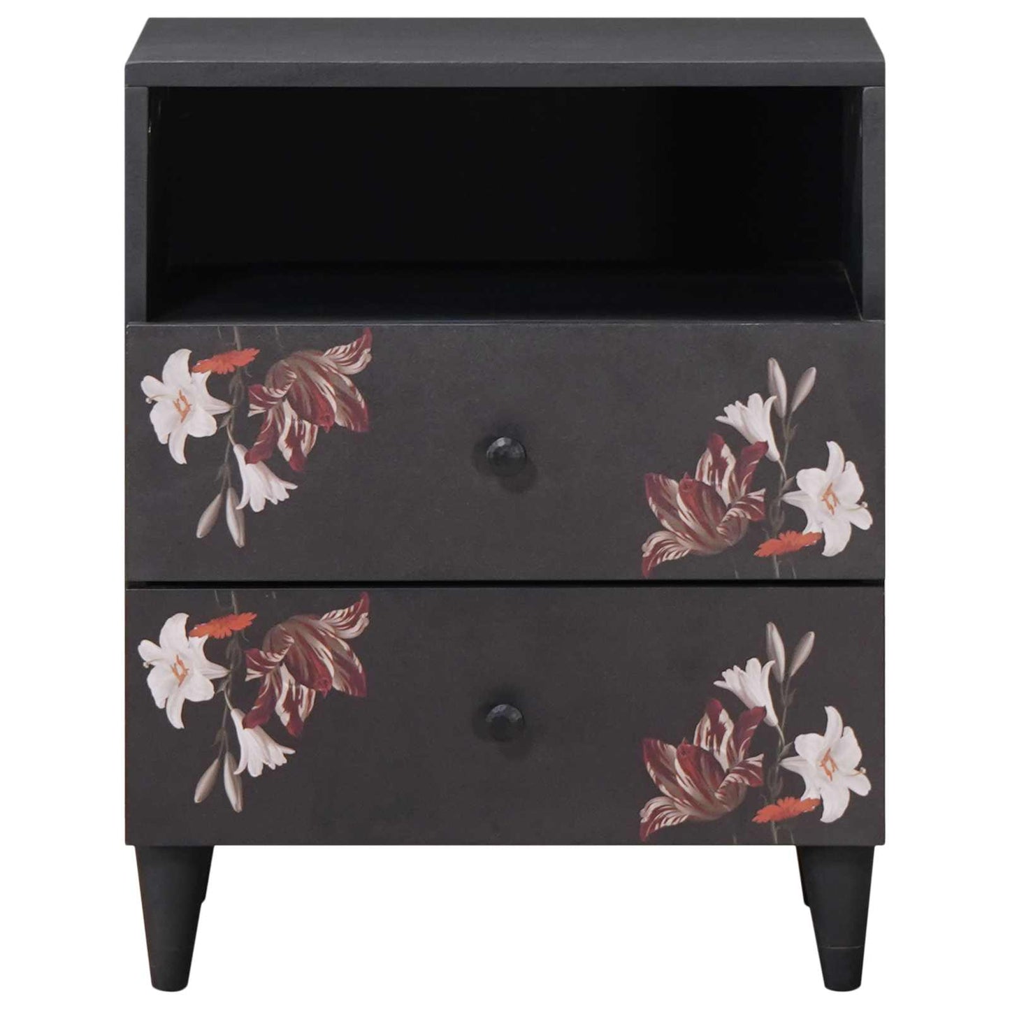 vidaXL Κομοδίνο Πολύχρωμο 50 x 33 x 60 εκ Στερεό ξύλο μάνγκο