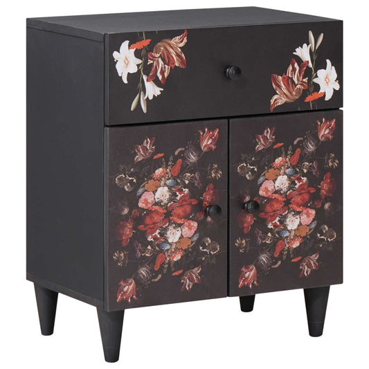 vidaXL Κομοδίνο Πολύχρωμο 50 x 33 x 60 εκ Στερεό ξύλο μάνγκο