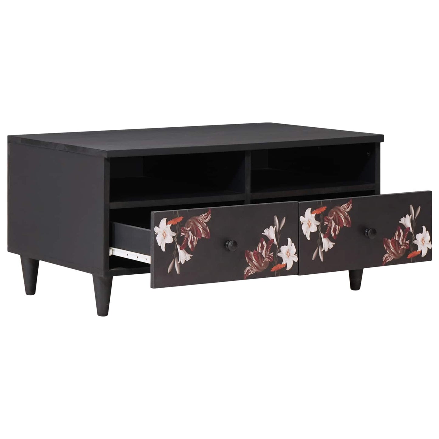 vidaXL Τραπεζάκι σαλονιού Πολύχρωμο 80 x 54 x 40 εκ Στερεό ξύλο μάνγκο