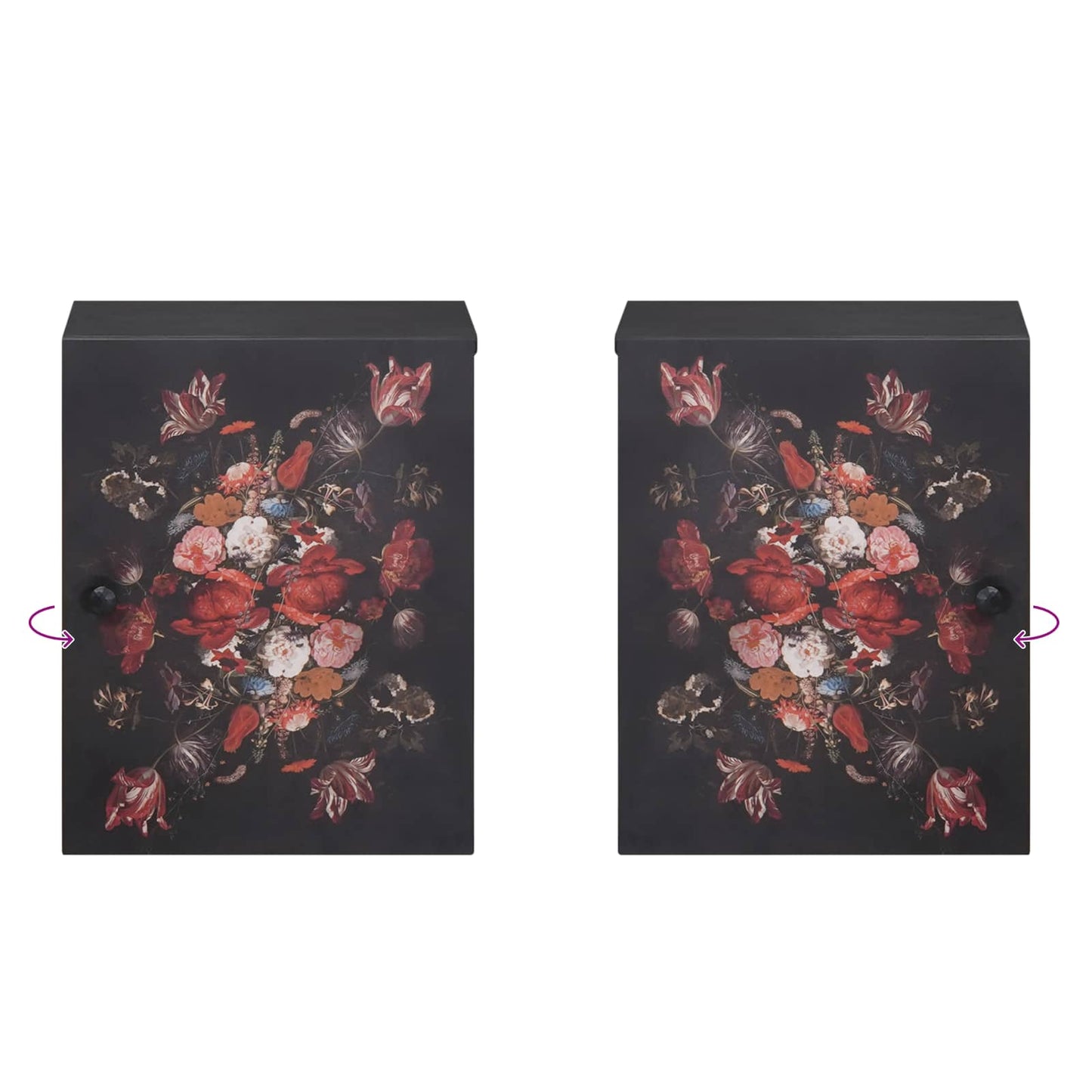 vidaXL Κρεμαστό ντουλάπι Επιτοίχιο Πολύχρωμο 38 x 33,5 x 48 εκ.