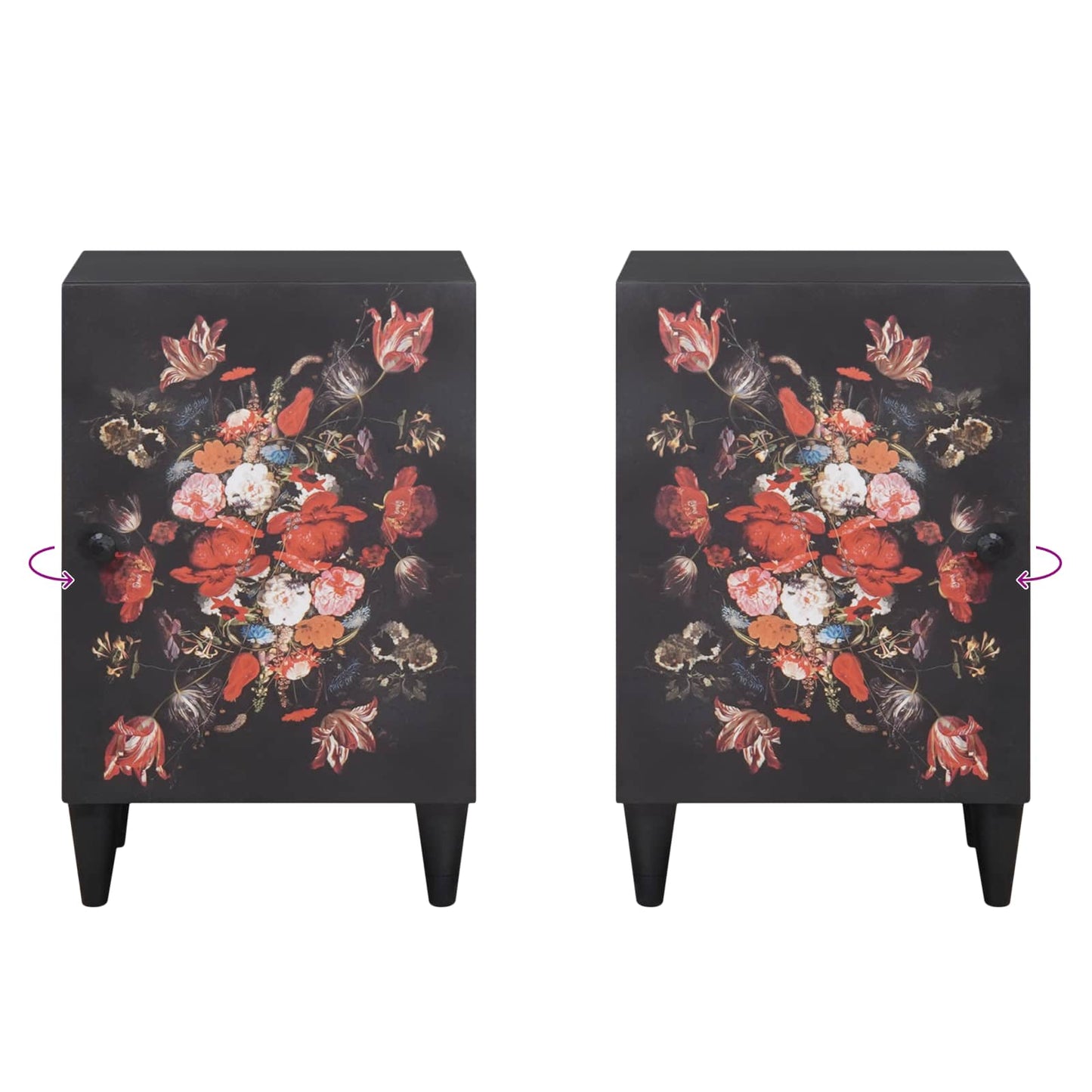 vidaXL Ντουλάπι Μπάνιου με αποθήκευση Πολύχρωμο 38 x 33,5 x 58 εκ.