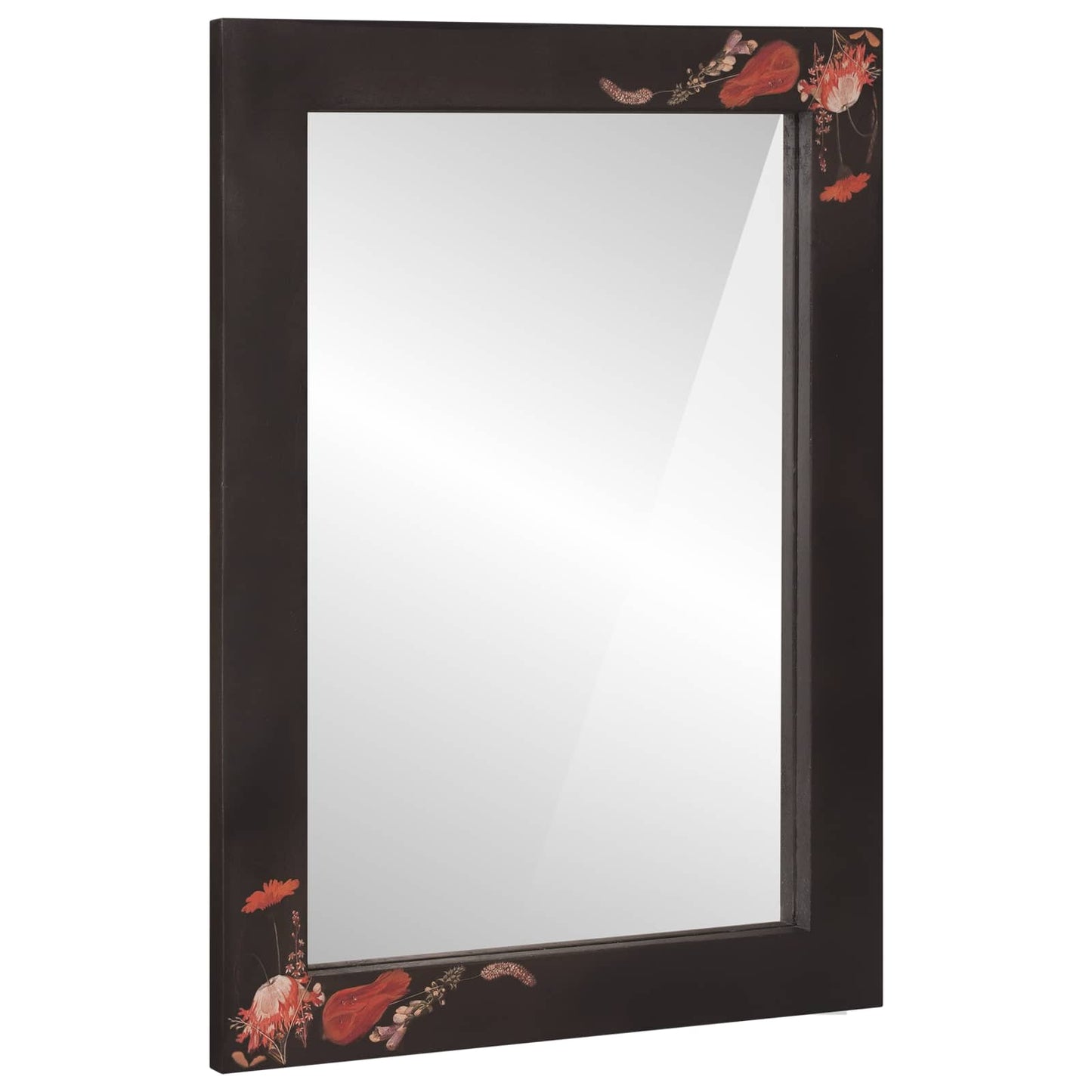 vidaXL Καθρέφτης Επιτοίχιο με καθρέφτη Πολύχρωμο 70 x 50 x 3 εκ. Γυαλί