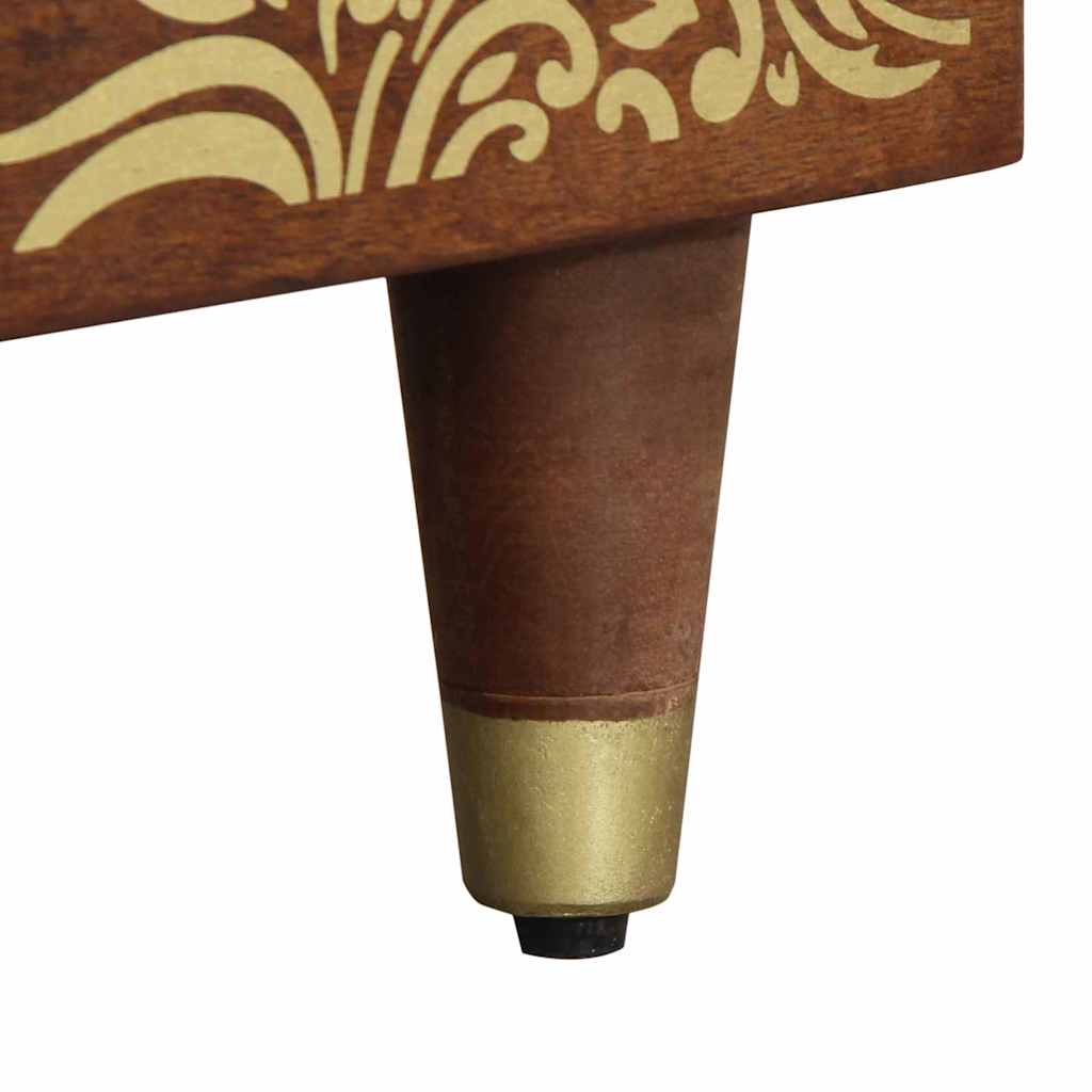 vidaXL Τραπεζάκι σαλονιού καφέ μελί 80 x 50 x 40 cm Μασίφ ξύλο μάνγκο