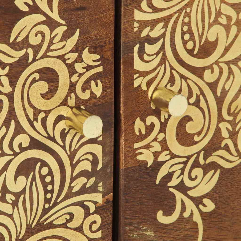 vidaXL Τραπεζάκι σαλονιού καφέ μελί 80 x 50 x 40 cm Μασίφ ξύλο μάνγκο