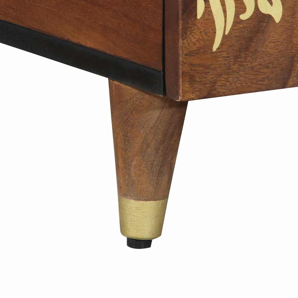 vidaXL Τραπεζάκι σαλονιού καφέ μελί 80 x 54 x 40 εκ Μασίφ ξύλο μάνγκο