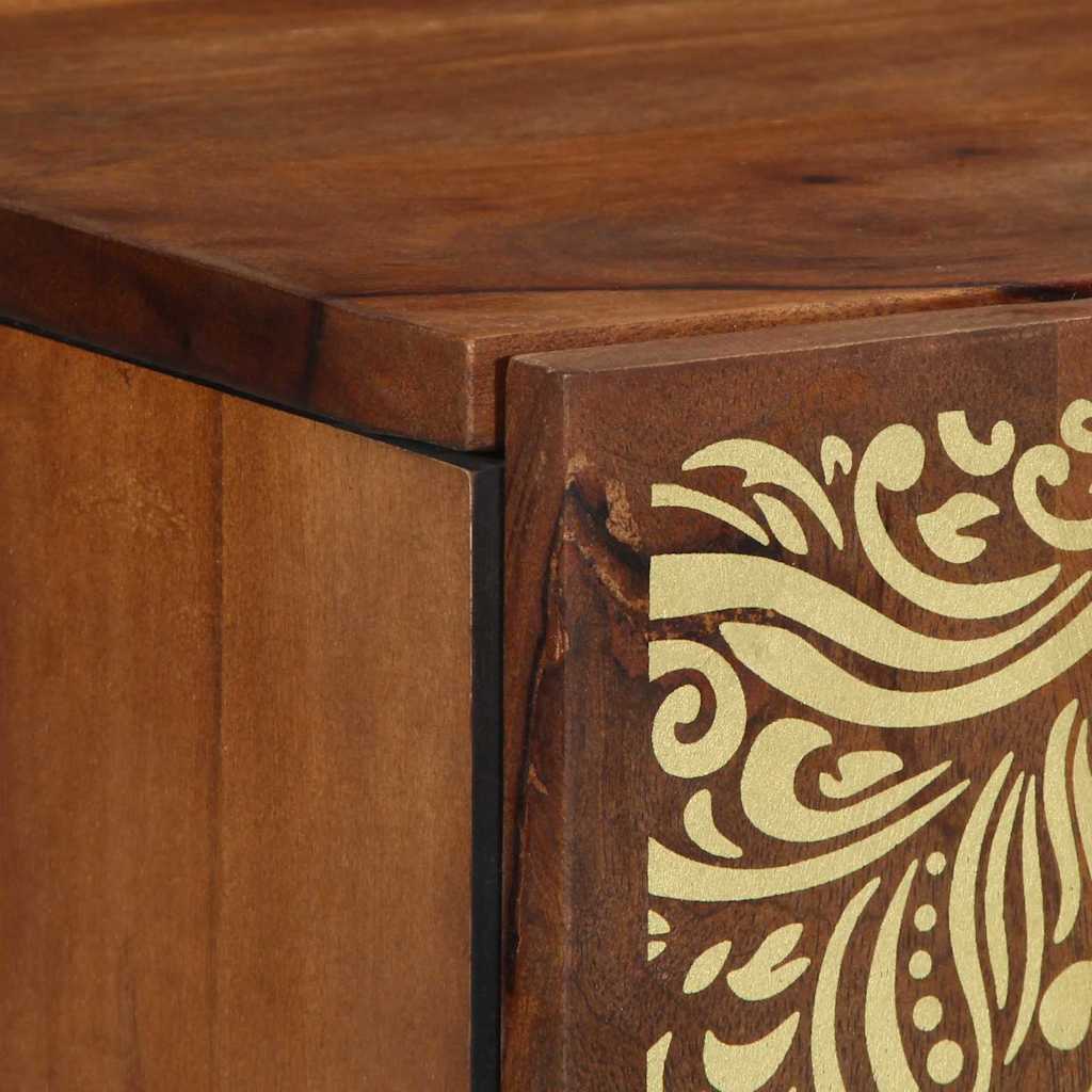 vidaXL Ντουλάπα τοίχου μπάνιου με αποθήκευση καφέ μελί 38 x 33 x 48 εκ