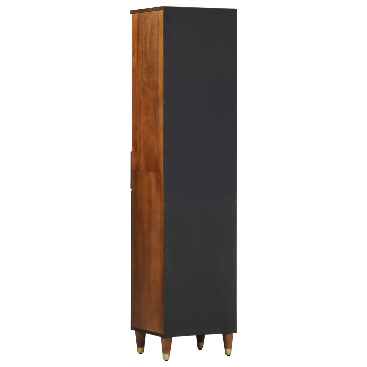 vidaXL Ντουλάπι Μπάνιου καφέ μελί 38 x 33 x 160 εκ. Στερεό ξύλο μάνγκο