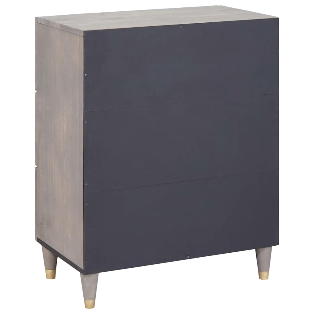 vidaXL Πλαϊνό γραφείο Γκρι και Χρυσό 60 x 33 x 75 cm