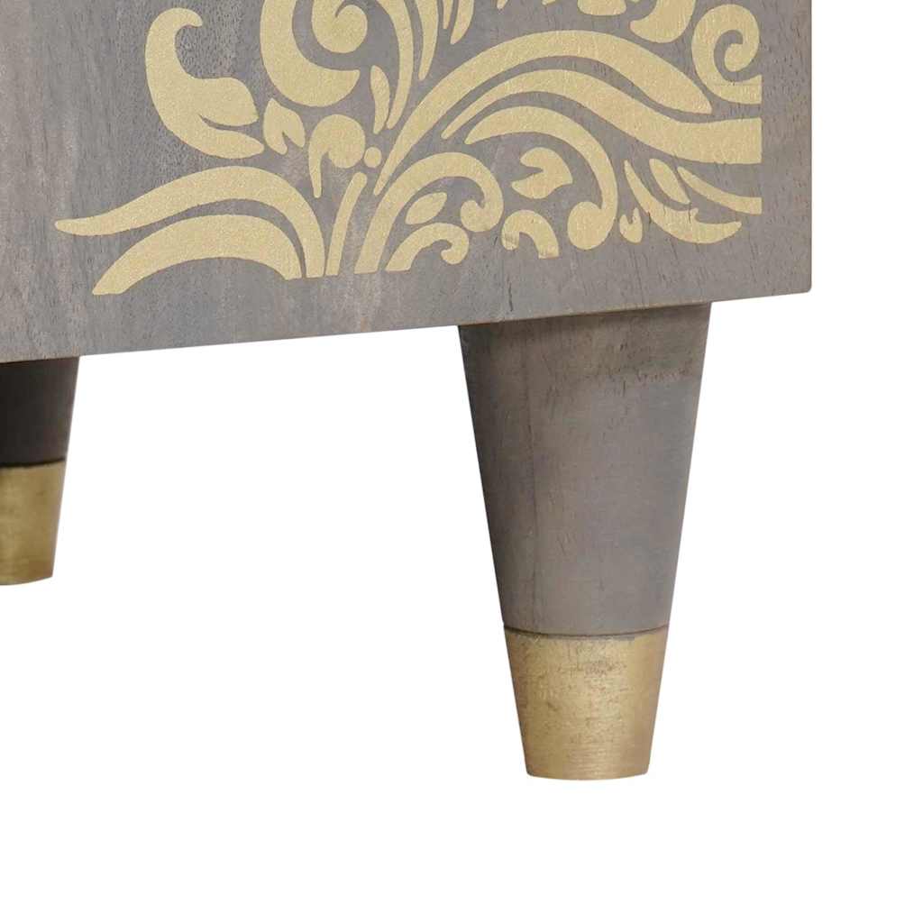 vidaXL Ντουλάπι νιπτήρα μπάνιου με αποθήκευση Γκρι 62 x 33 x 58 εκ.