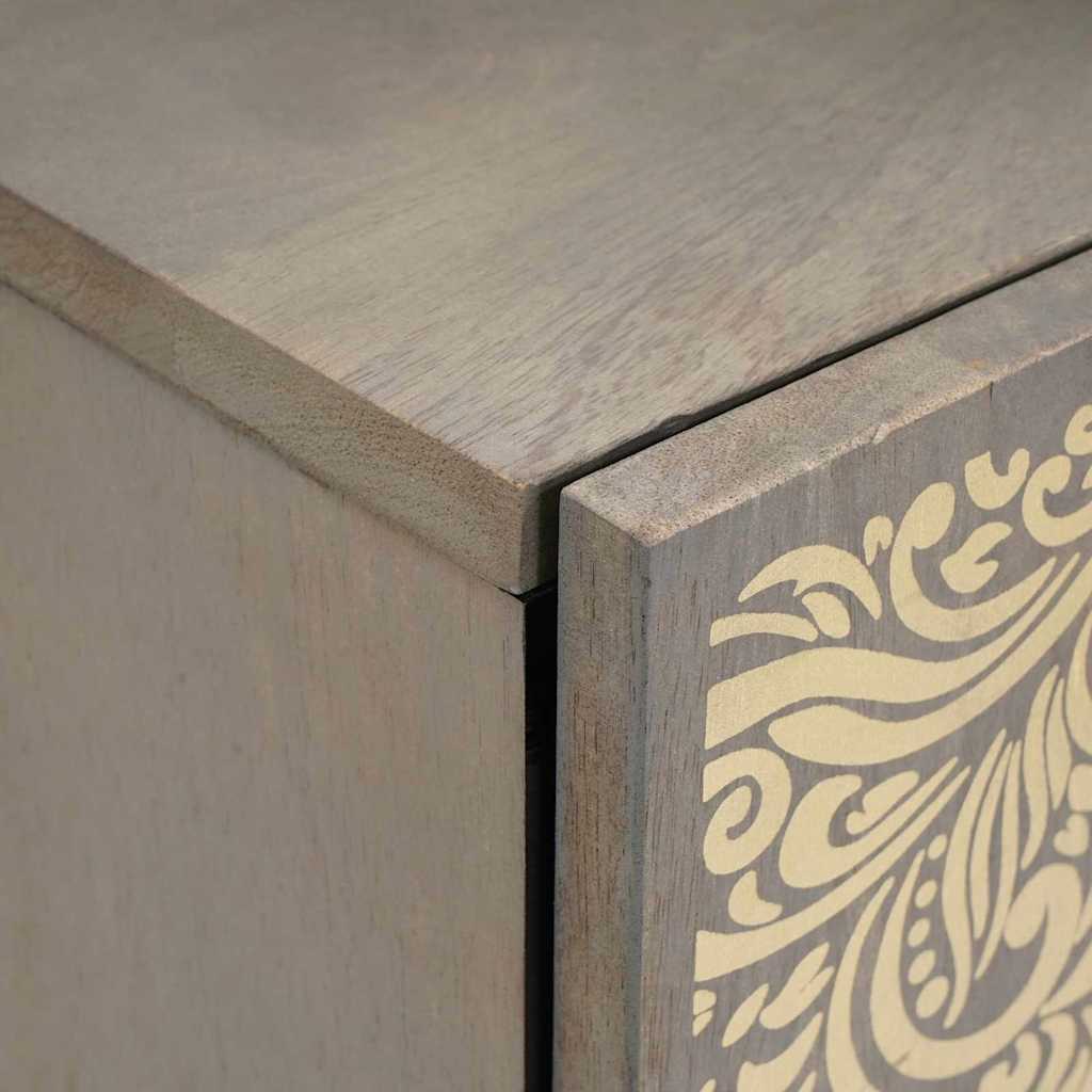 vidaXL Ντουλάπα Νιπτήρα Mπάνιου με ράφι Επιτοίχιο Γκρι 38 x 33 x 48 εκ