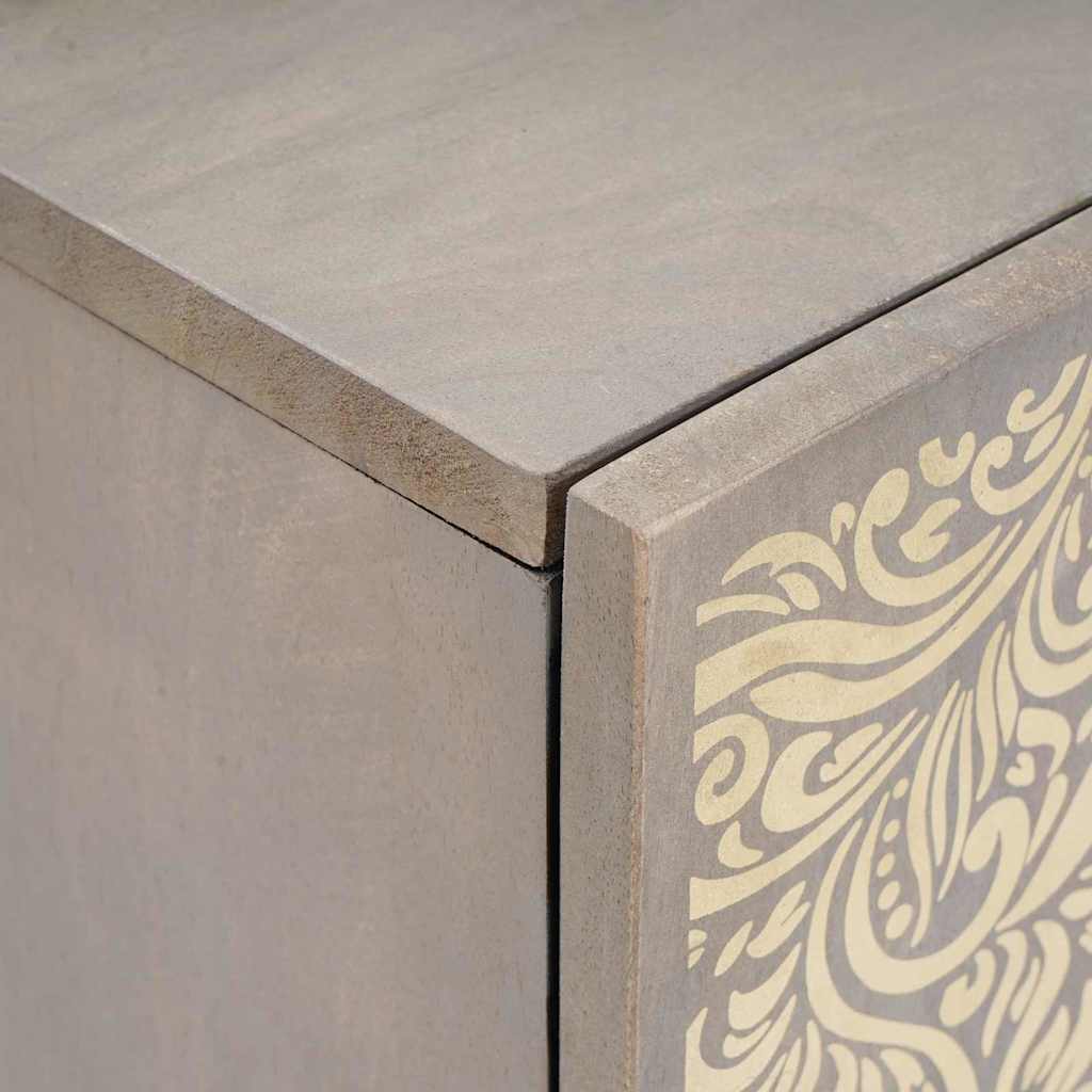 vidaXL Ντουλάπα Νιπτήρα Mπάνιου με ράφι με πόρτα Γκρι 38 x 33 x 58 εκ.