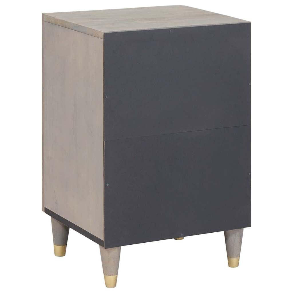 vidaXL Ντουλάπα Νιπτήρα Mπάνιου με ράφι με πόρτα Γκρι 38 x 33 x 58 εκ.