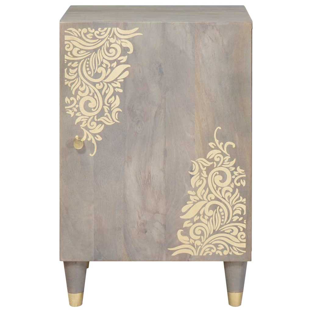 vidaXL Ντουλάπα Νιπτήρα Mπάνιου με ράφι με πόρτα Γκρι 38 x 33 x 58 εκ.