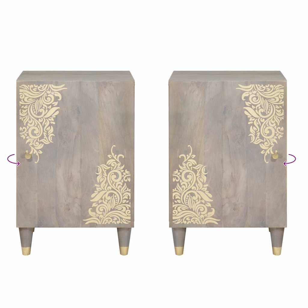 vidaXL Ντουλάπα Νιπτήρα Mπάνιου με ράφι με πόρτα Γκρι 38 x 33 x 58 εκ.