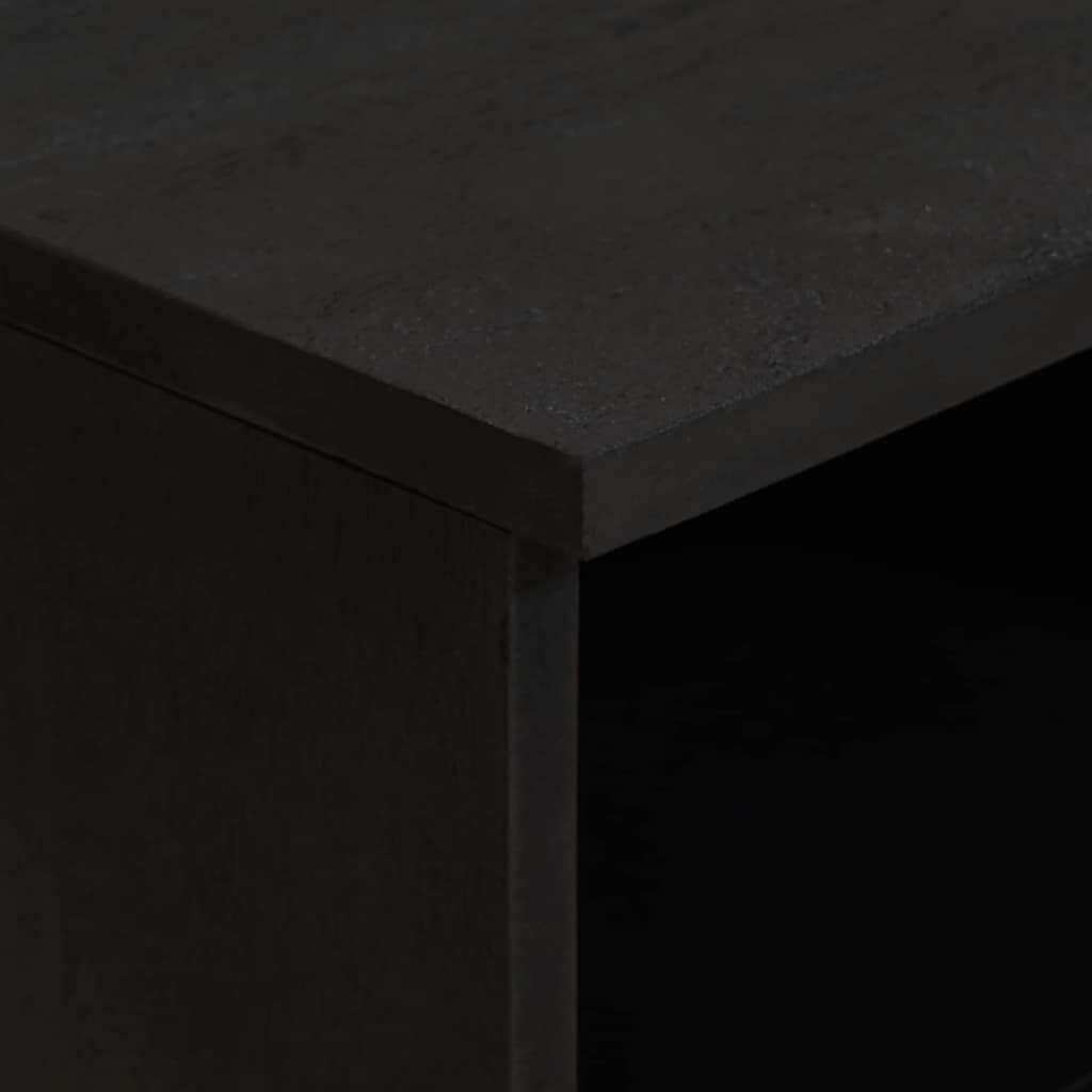 vidaXL Ντουλάπι TV με συρτάρι Μαύρο 70 x 33 x 46 εκ Στερεό ξύλο μάνγκο