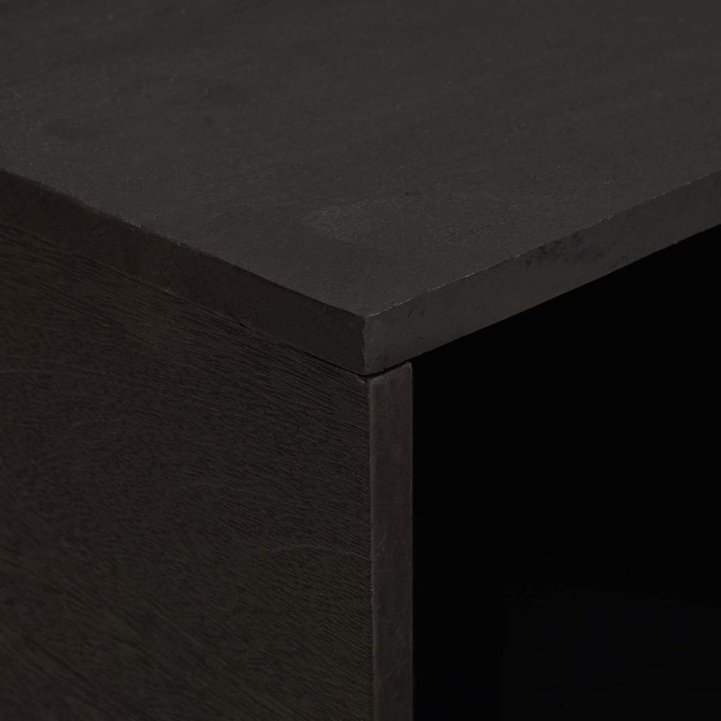 vidaXL Τραπεζάκι σαλονιού Μαύρο 80 x 50 x 40 cm Στερεό ξύλο μάνγκο