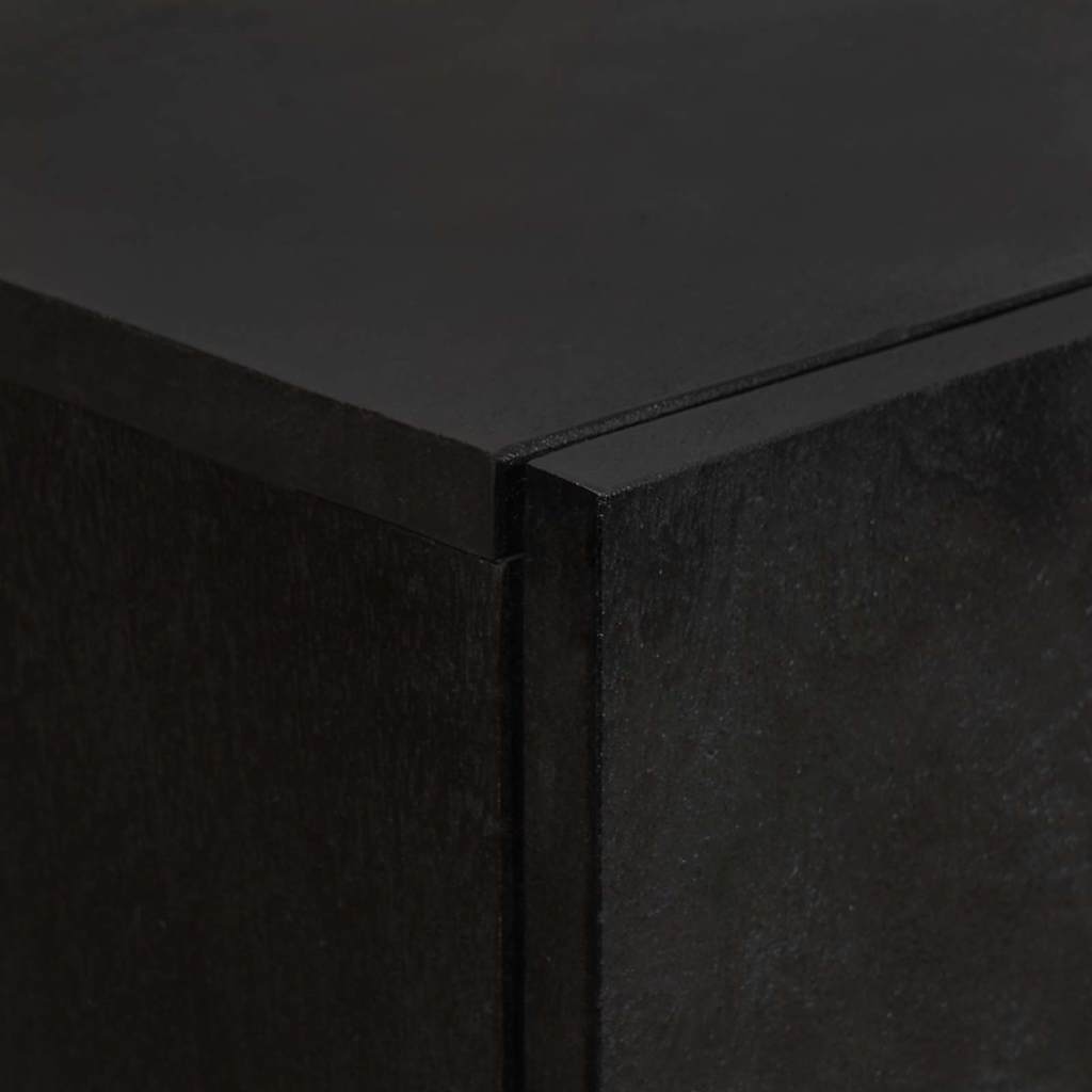 vidaXL Highboard Μαύρο 60 x 33 x 100 εκ. Στερεό ξύλο μάνγκο