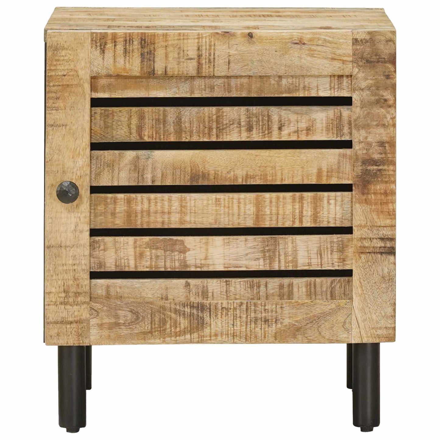 vidaXL Κομοδίνο 2 τμχ. Φυσικό 40 x 33 x 46 εκ. Στερεό ξύλο μάνγκο