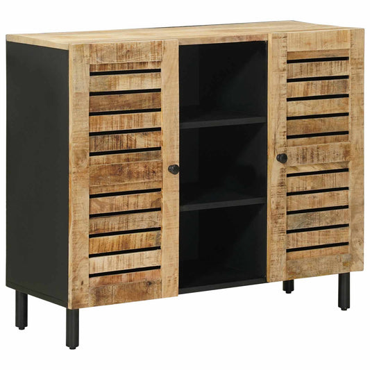 vidaXL Ντουλάπες Αποθήκευσης Φυσικό 90 x 33 x 75 εκ Στερεό ξύλο μάνγκο