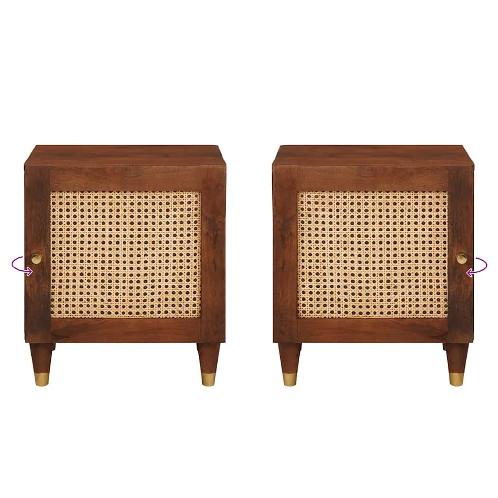 vidaXL Κομοδίνα 2 pcs 40 x 33.5 x 46 εκ