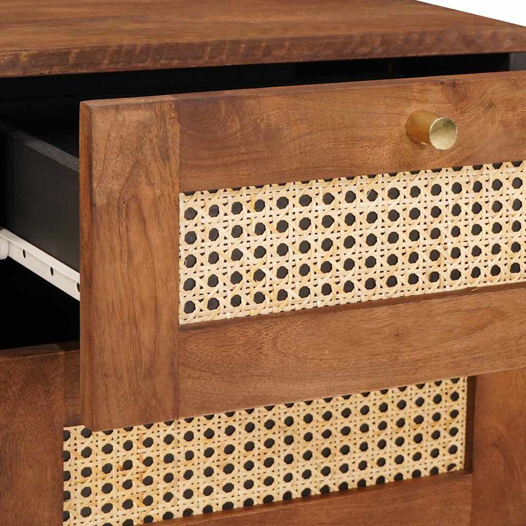 vidaXL Κομοδίνα με συρτάρι 2 pcs 40 x 33.5 x 46 εκ