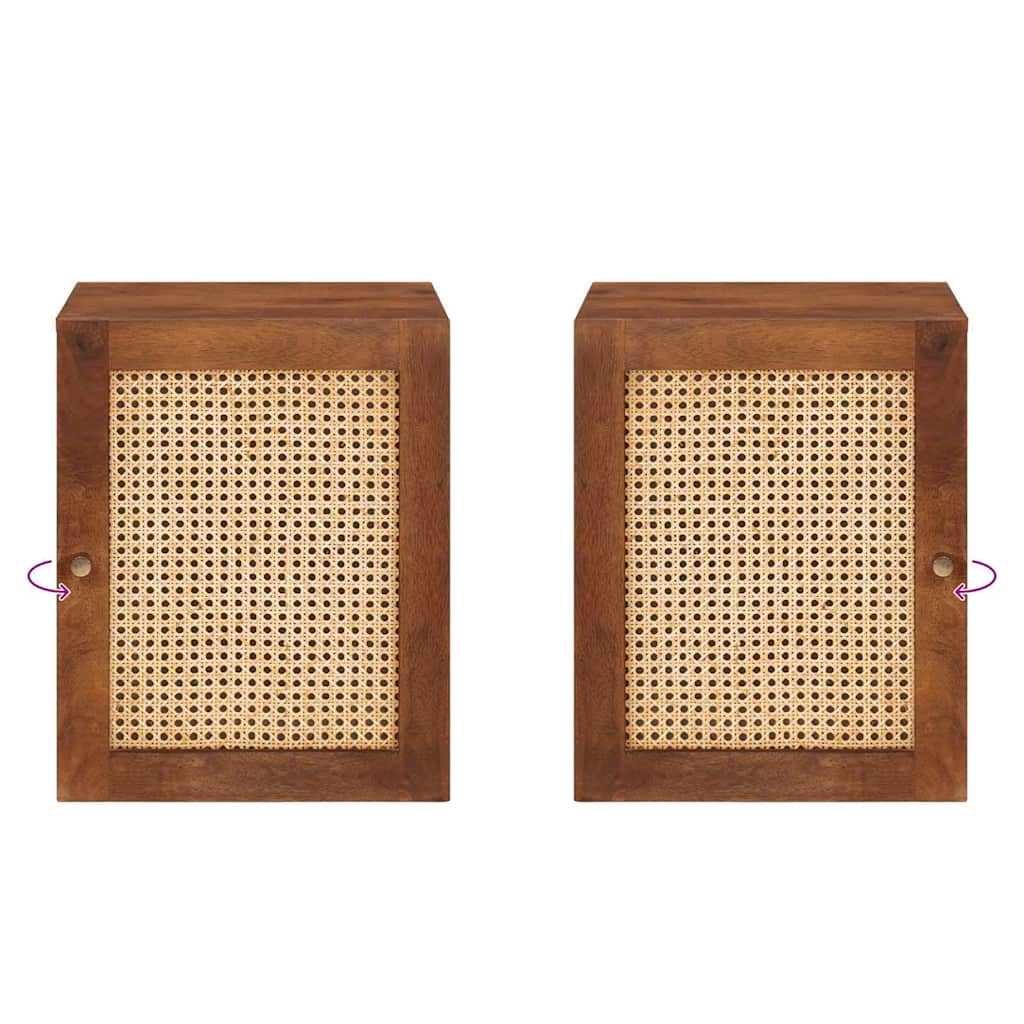 vidaXL Ντουλάπι Μπάνιου με ράφι Επιτοίχιο Καστανό 38 x 33.5 x 48 εκ.