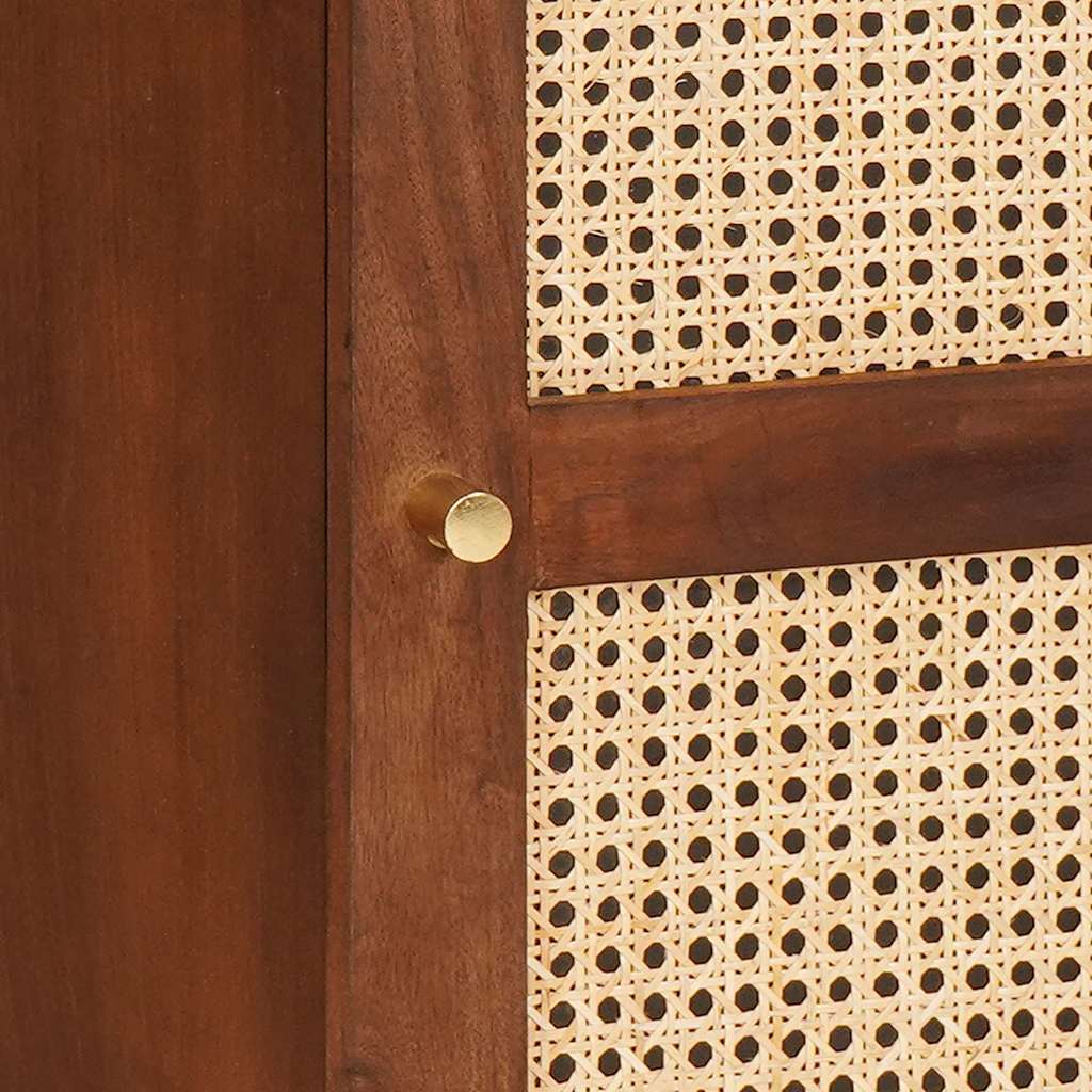 vidaXL Πλαϊνό γραφείο Καφέ 40 x 33,5 x 75 εκ Στερεό ξύλο μάνγκο