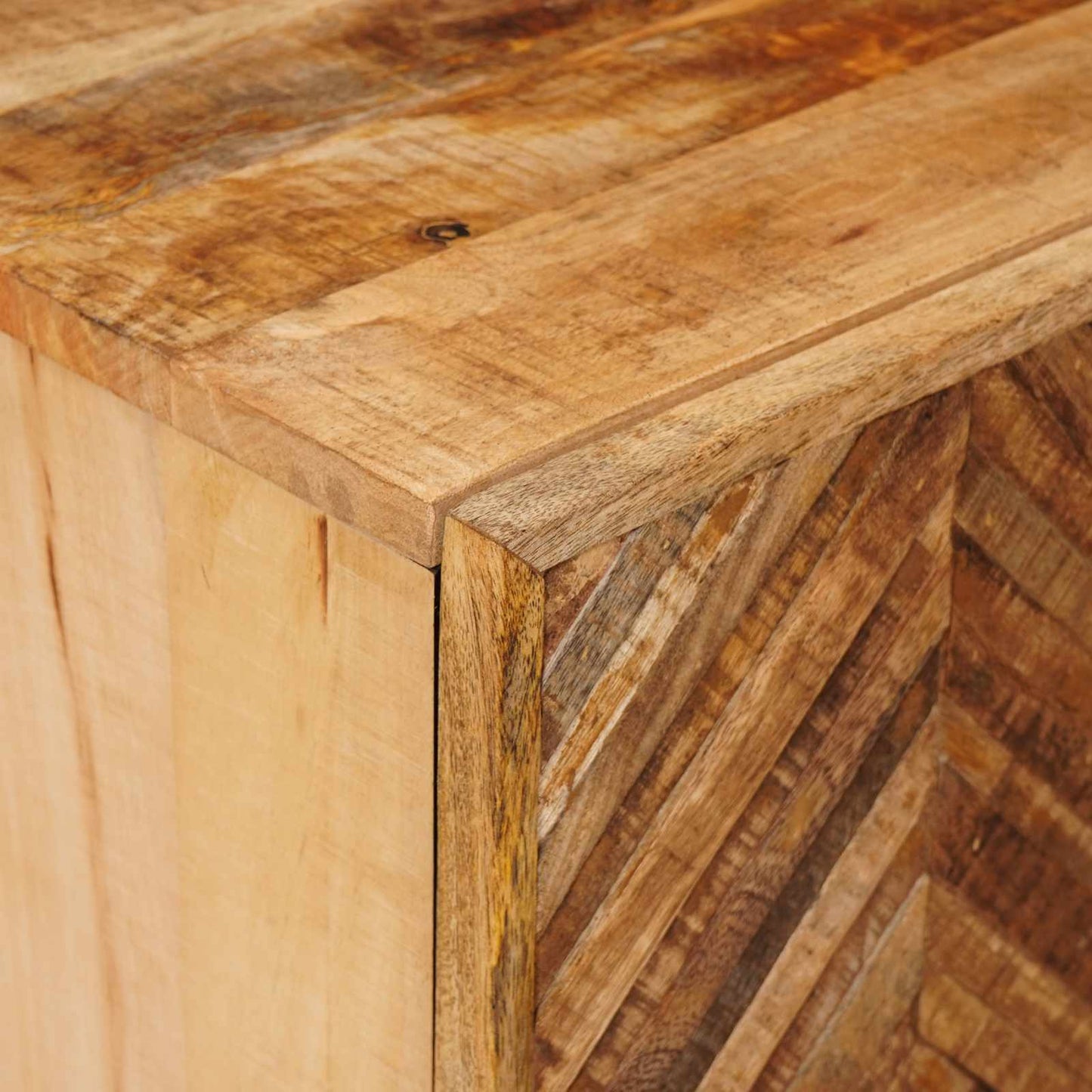 vidaXL Κομοδίνο Καφέ 40 x 33,5 x 46 εκ Στερεό ξύλο μάνγκο