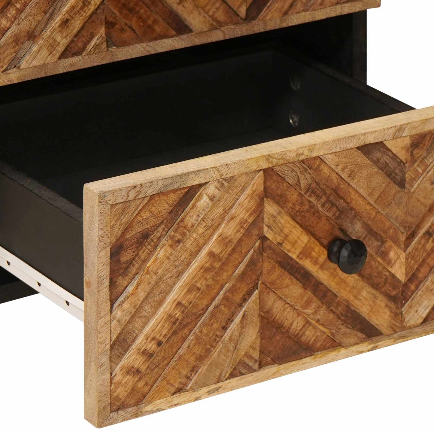 vidaXL Κομοδίνο Καφέ 40 x 33 x 46 cm Στερεό ξύλο μάνγκο