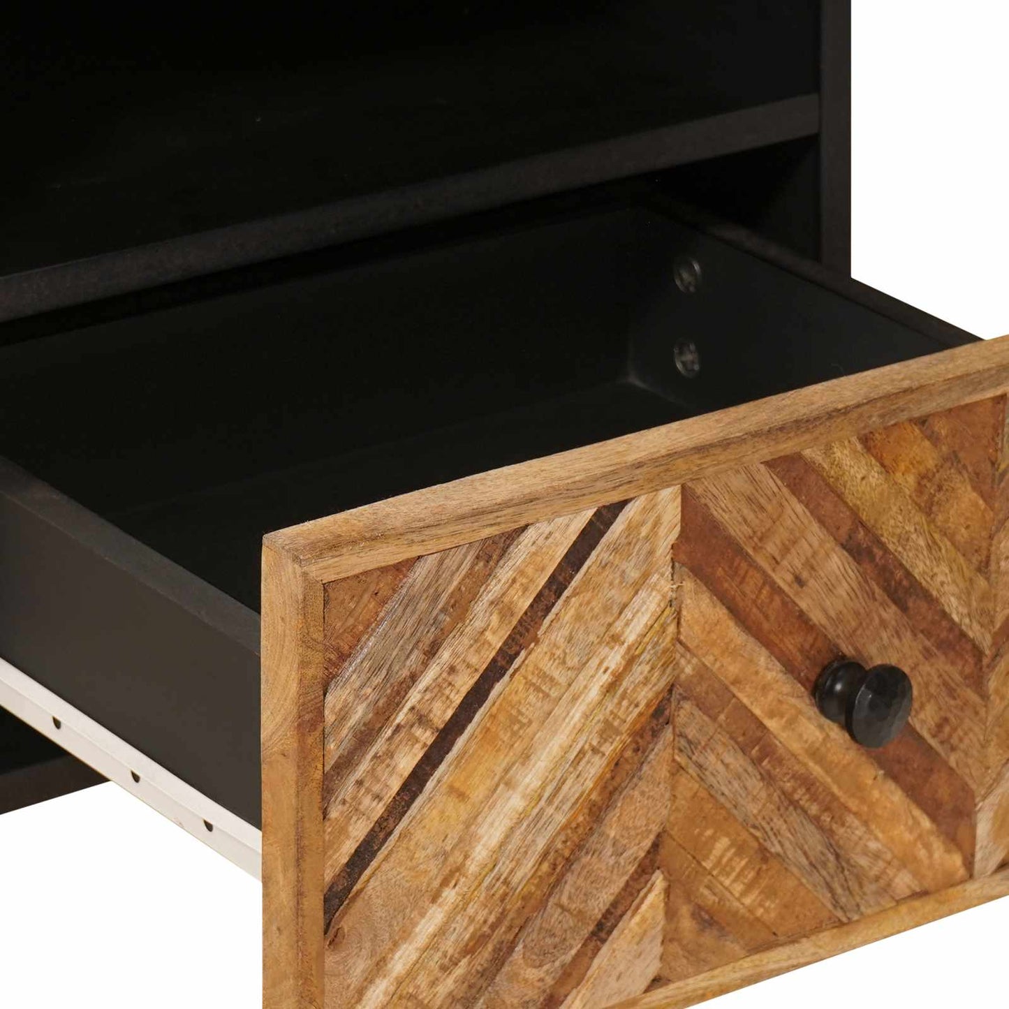 vidaXL Κομοδίνο 2 τμχ. Καφέ 50 x 33 x 60 εκ Στερεό ξύλο μάνγκο