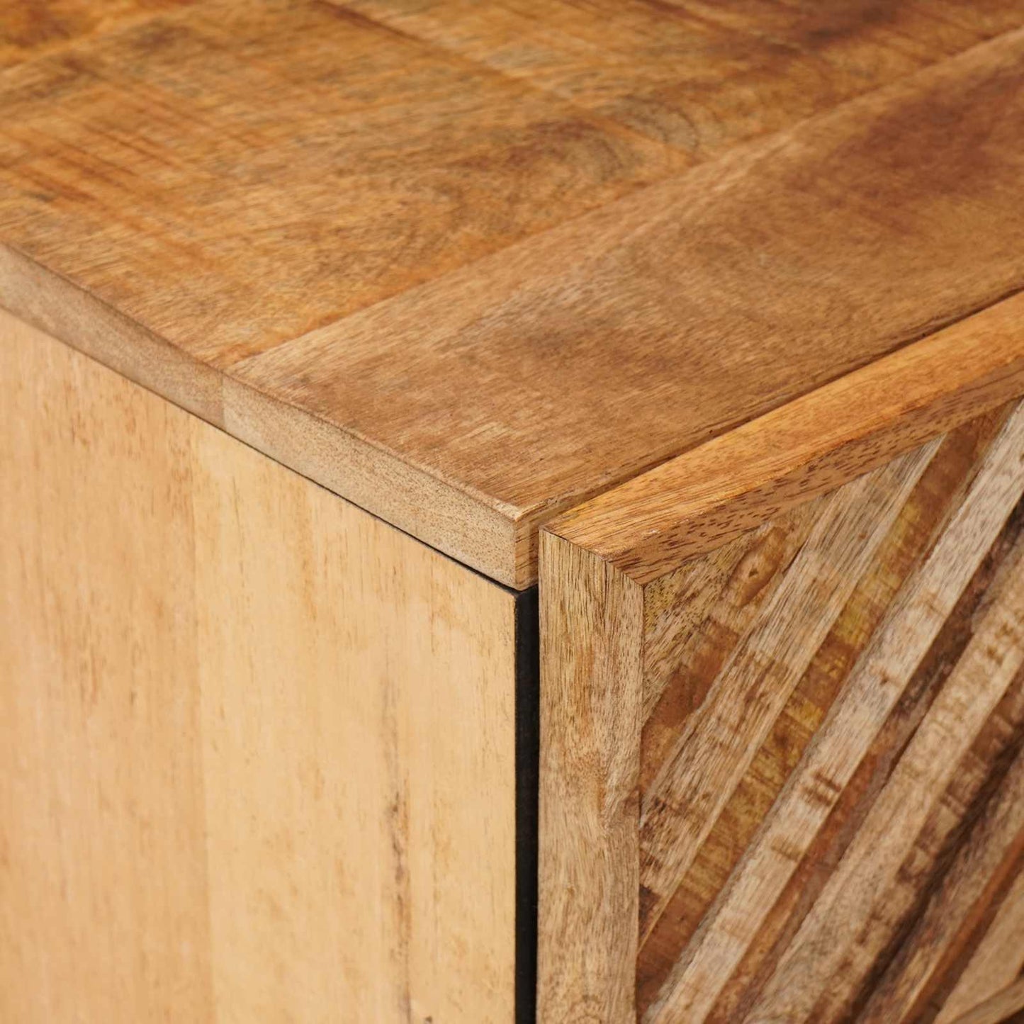 vidaXL Κομοδίνο με συρτάρι Καφέ 50 x 33 x 60 εκ Στερεό ξύλο μάνγκο