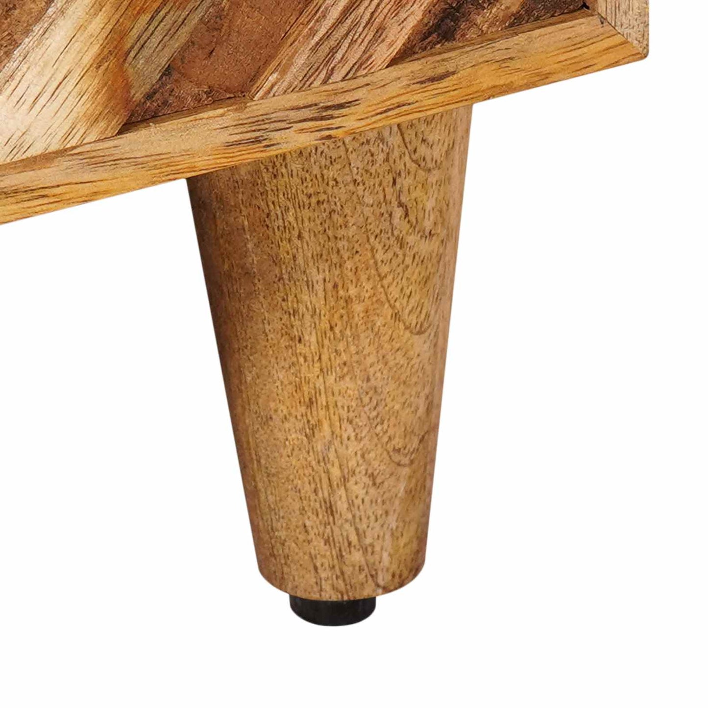 vidaXL Κομοδίνο με συρτάρι Καφέ 50 x 33 x 60 εκ Στερεό ξύλο μάνγκο