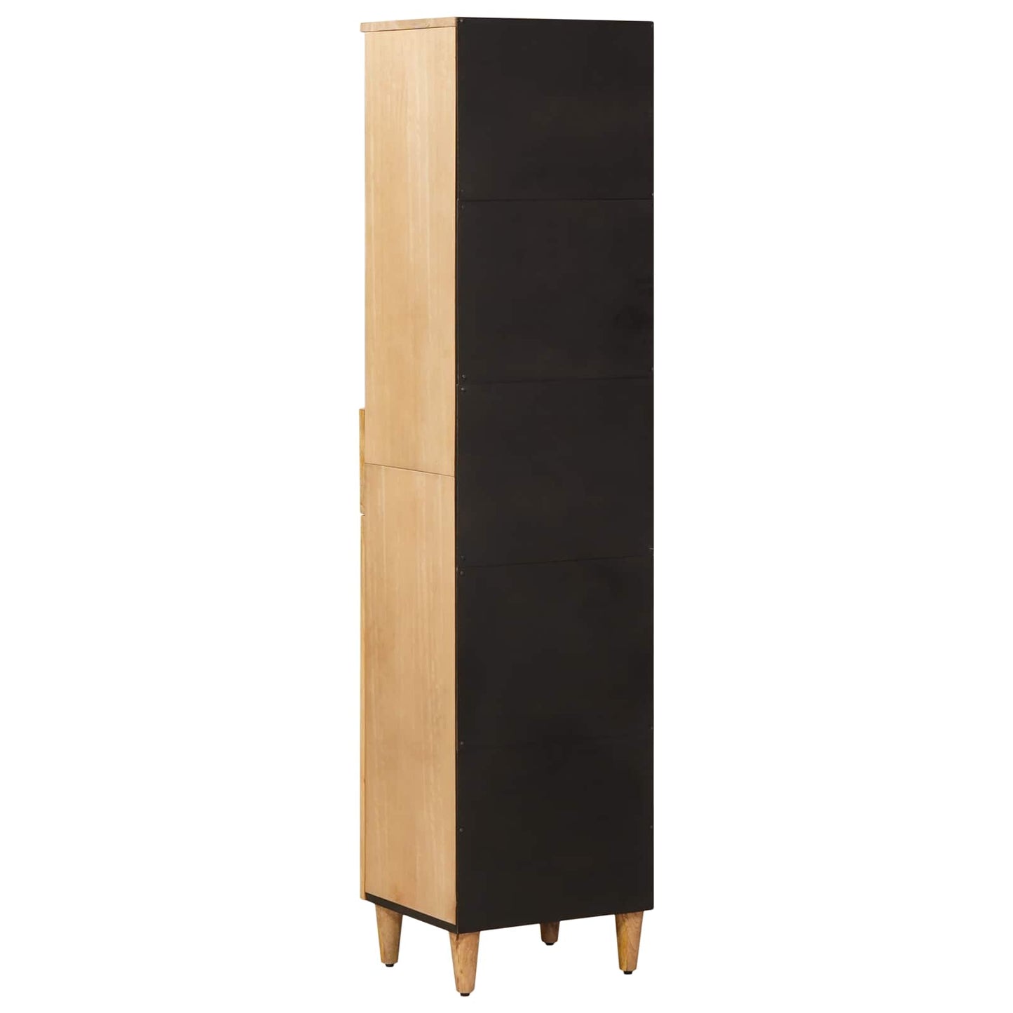 vidaXL Ντουλάπι Μπάνιου Καφέ 38 x 33,5 x 160 εκ Στερεό ξύλο μάνγκο