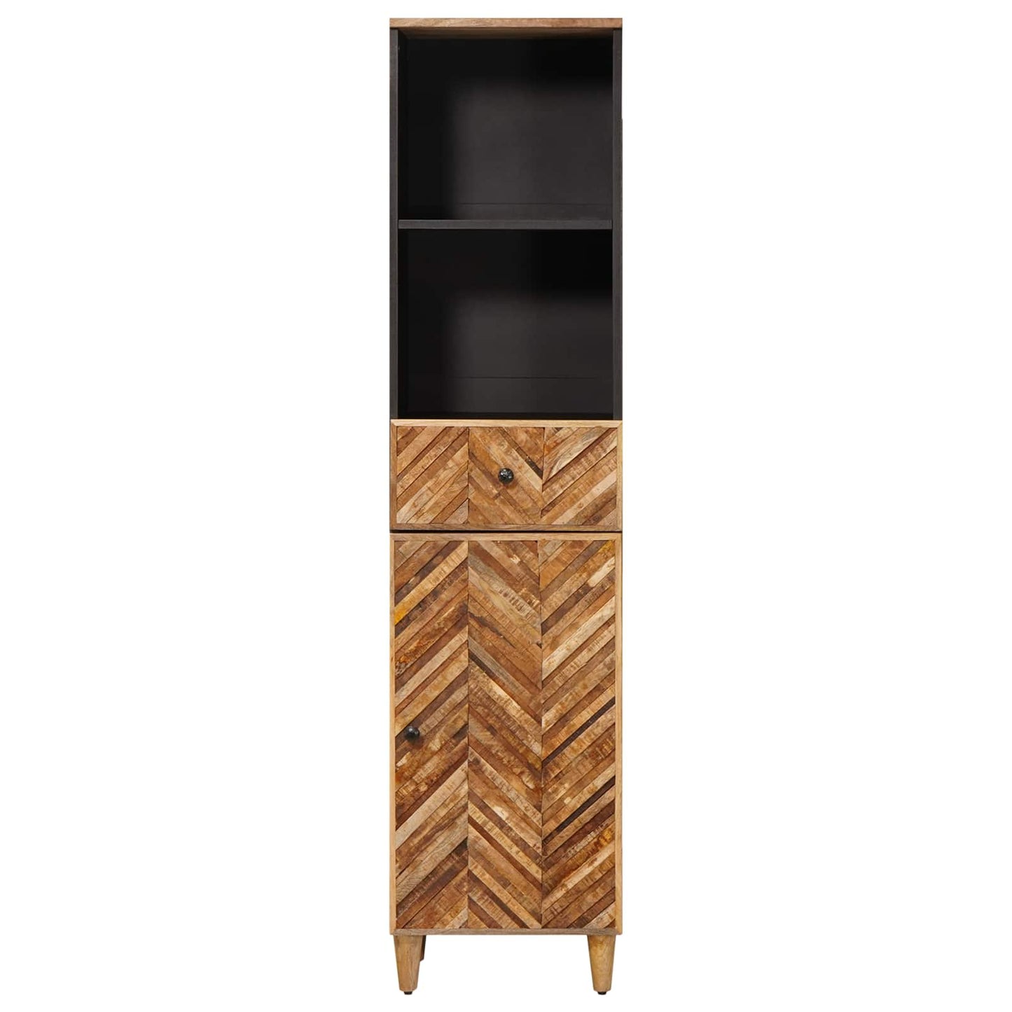 vidaXL Ντουλάπι Μπάνιου Καφέ 38 x 33,5 x 160 εκ Στερεό ξύλο μάνγκο