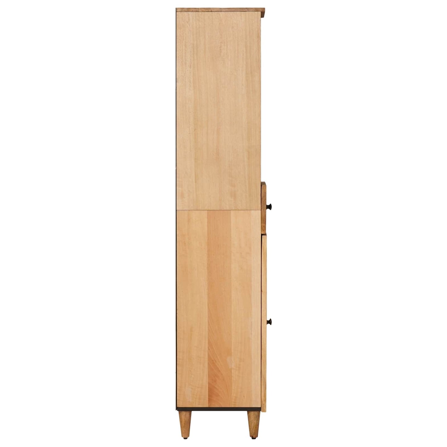 vidaXL Ντουλάπι Μπάνιου Καφέ 38 x 33,5 x 160 εκ Στερεό ξύλο μάνγκο