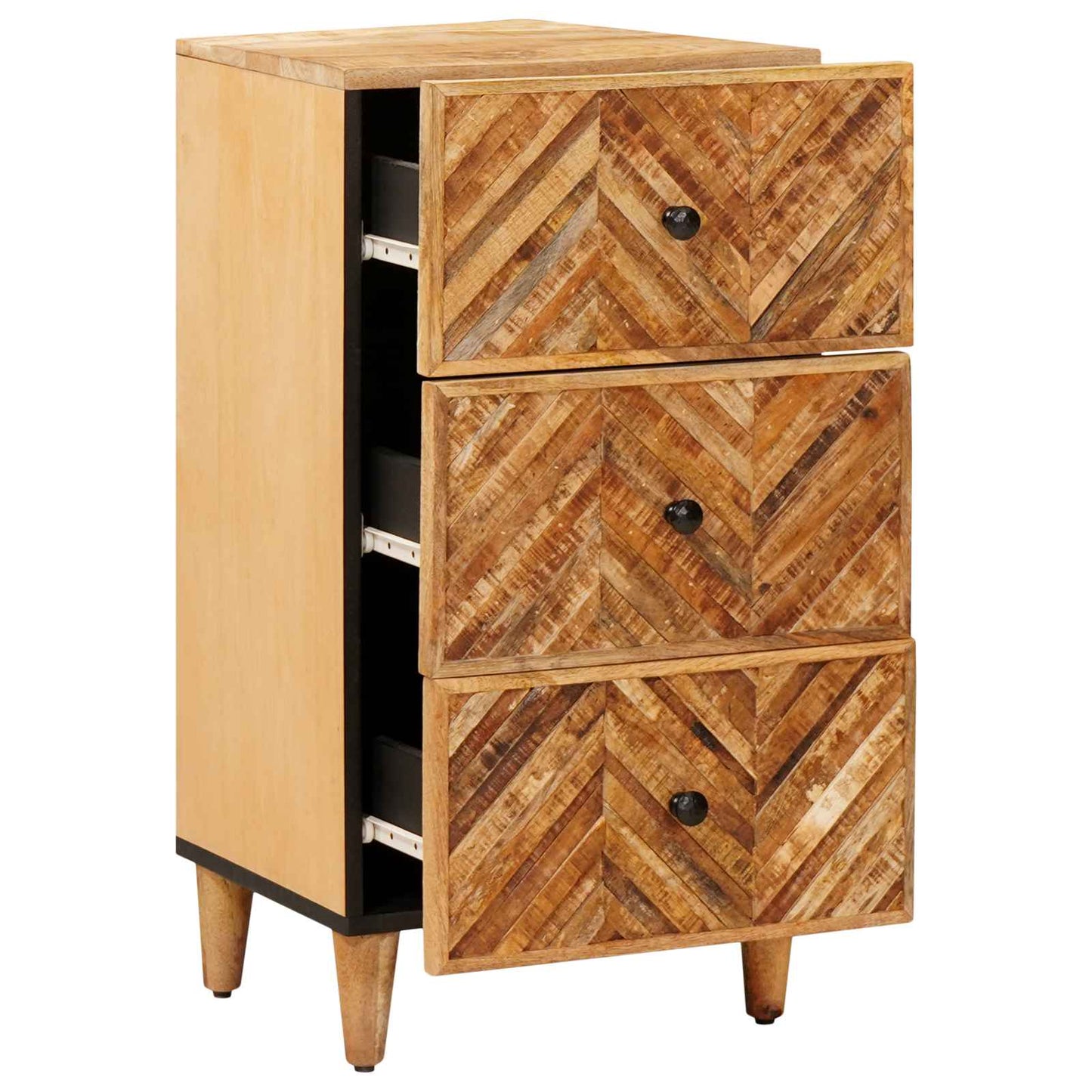 vidaXL Ντουλάπες Αποθήκευσης Καφέ 40 x 33,5 x 75 εκ Στερεό ξύλο μάνγκο