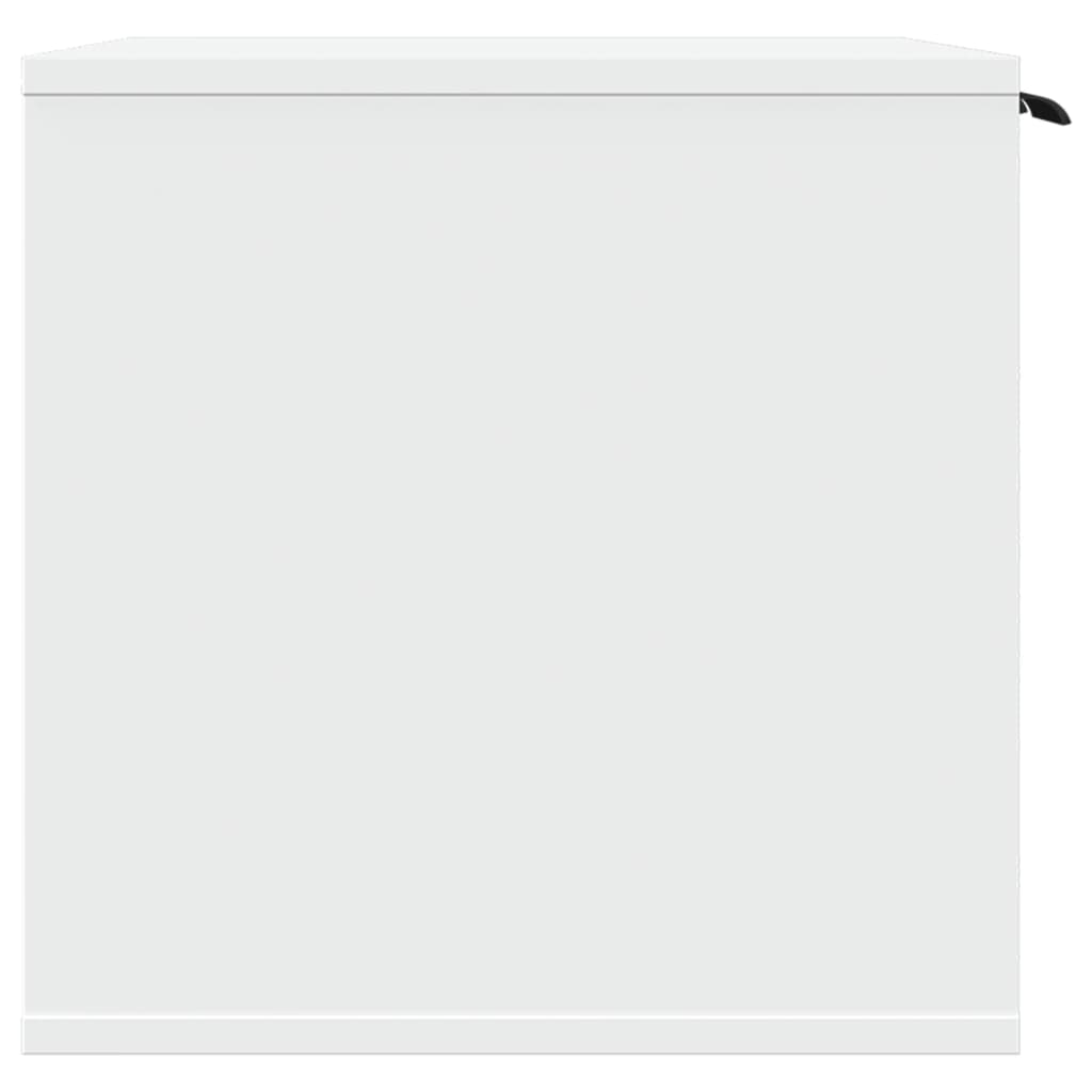 vidaXL Τουαλέτα Γάτας Περίφραξη Λευκό 80x50x45 εκ. Επεξεργασμ. Ξύλο