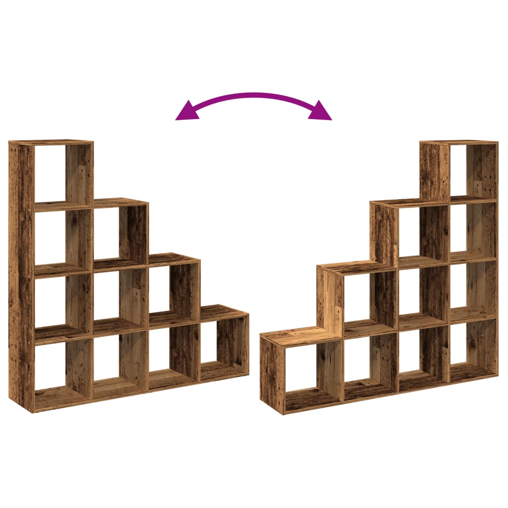 vidaXL Βιβλιοθήκη/Διαχωριστικό Χώρου 4 Επ. 131,5x29x131,5 εκ. Επ. Ξύλο