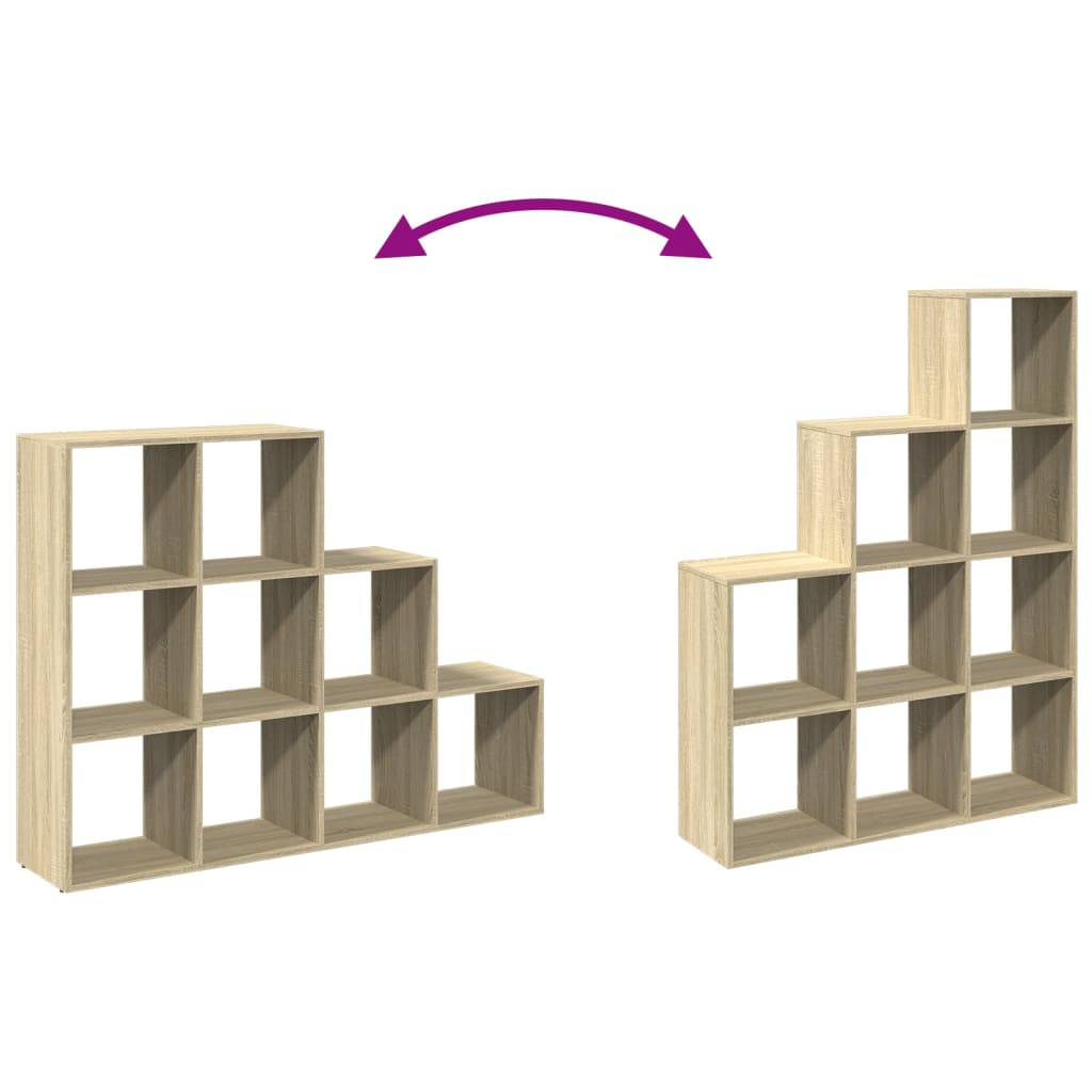 vidaXL Βιβλιοθήκη/Διαχωριστικό Χώρου 3 Επ. Δρυς 70x24x193εκ. Επ. Ξύλο