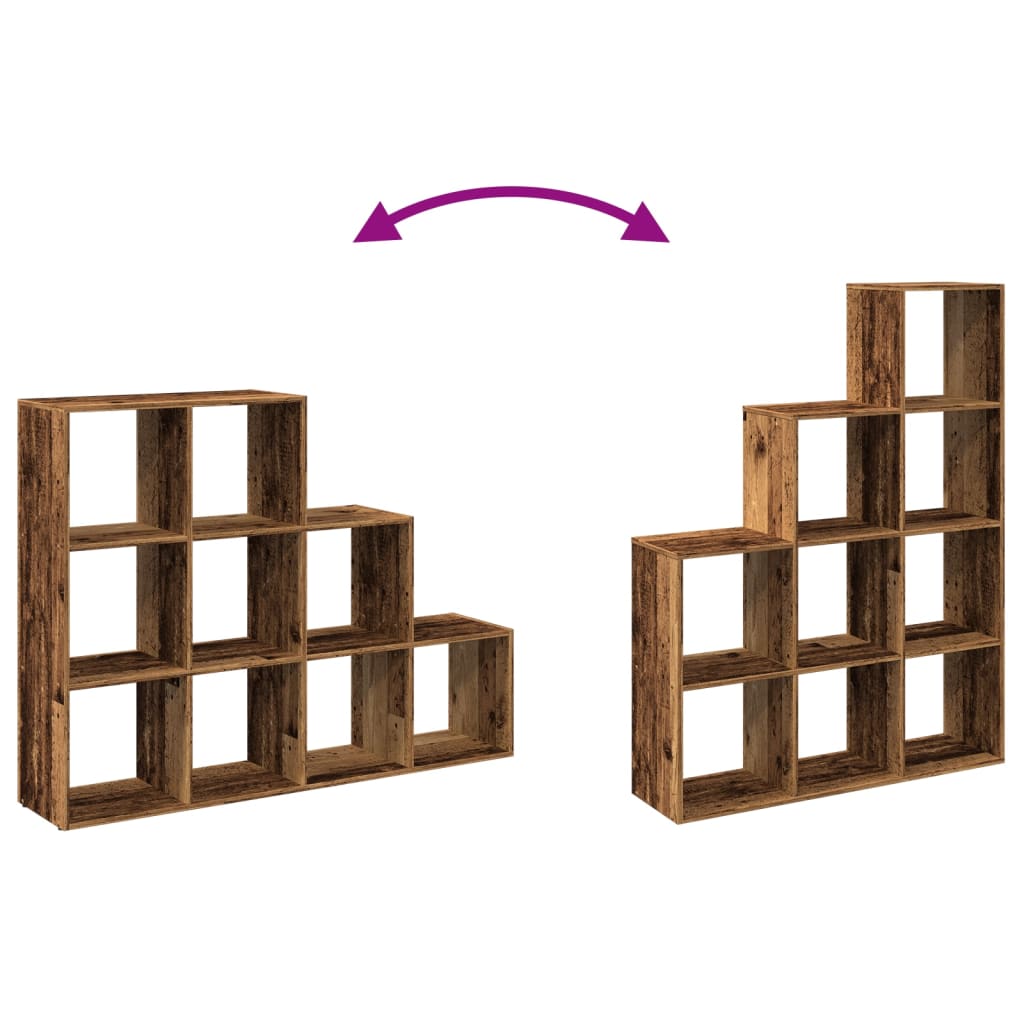 vidaXL Βιβλιοθήκη/Διαχωριστικό Χώρου 3 Επ. 137,5x29x103,5εκ. Επ. Ξύλο