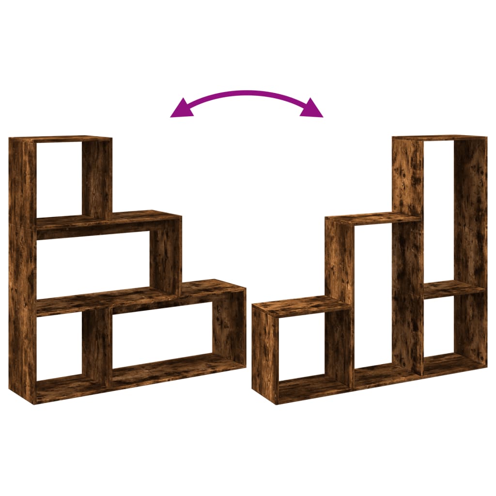vidaXL Βιβλιοθήκη/Διαχωριστικό Χώρου 3 Επ. Δρυς 123x29x123 εκ Επ. Ξύλο
