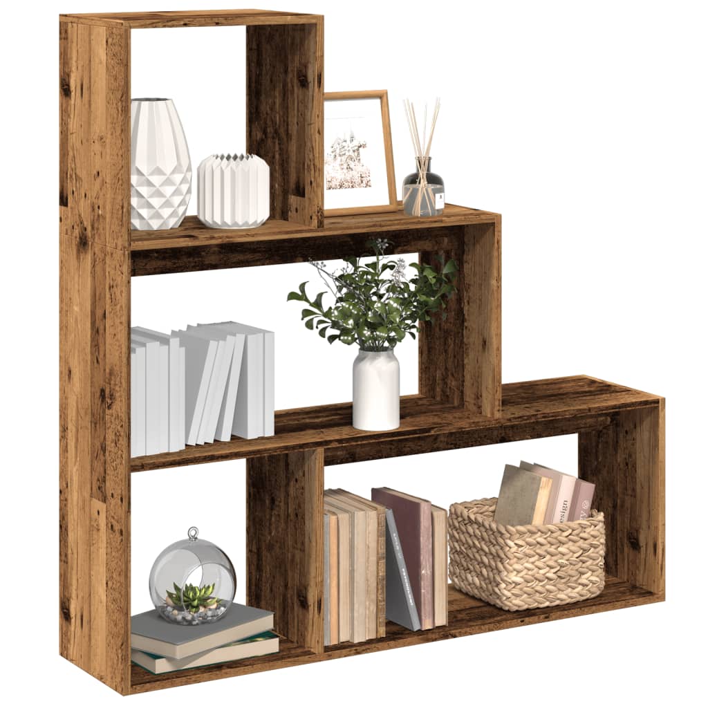 vidaXL Βιβλιοθήκη/Διαχωριστικό Χώρου 3 Επ. 123x29x123 εκ. Επ. Ξύλο